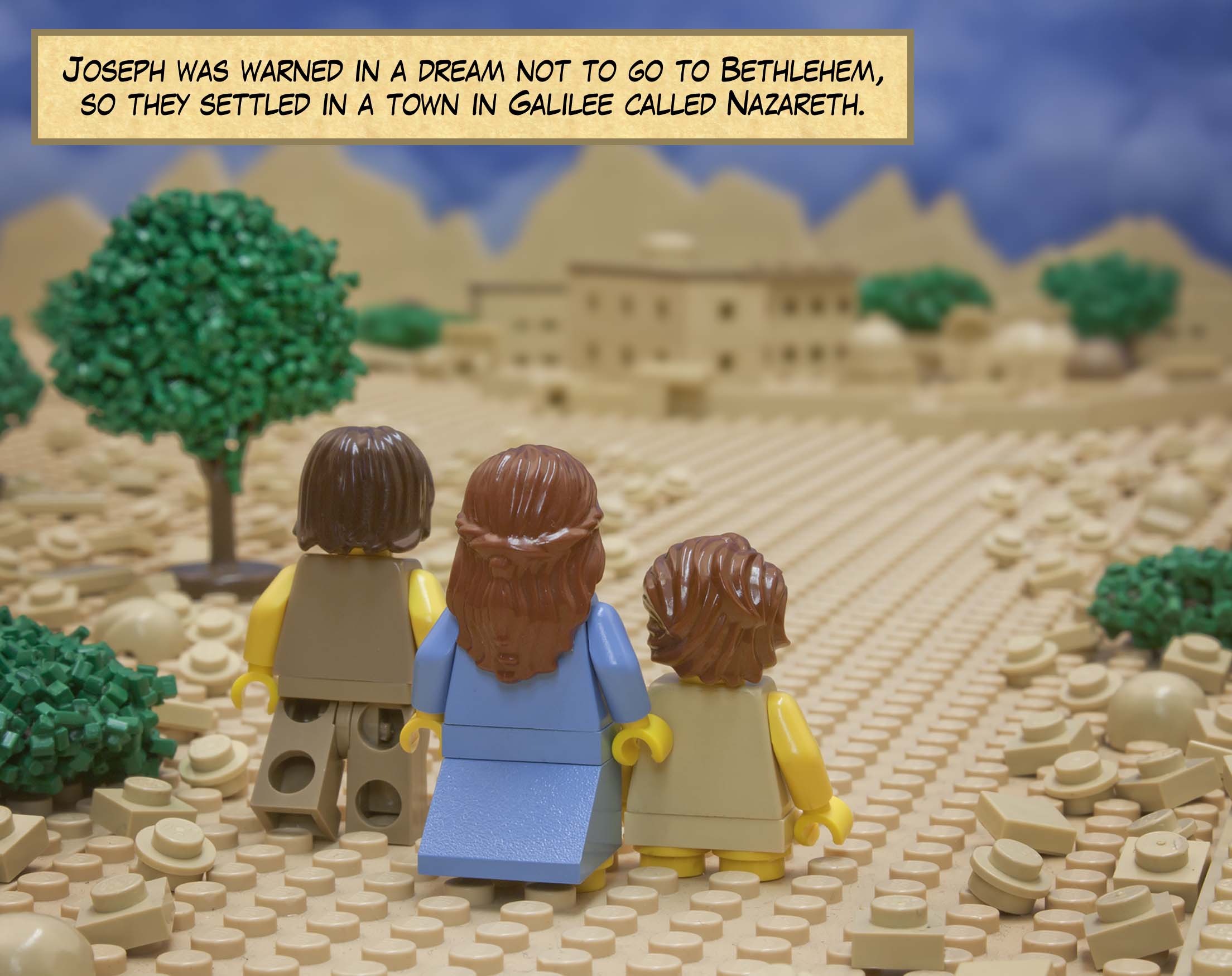 Joseph got up and took the child and his mother, and returned to the land of Israel.<br>