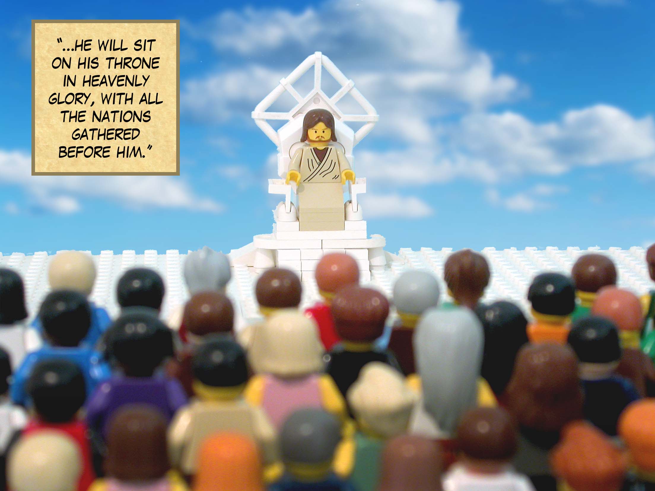 'But so that you may know that the Son of Man has authority on earth to forgive sins'—he said to the paralytic—'I say to you, stand up, take your mat and go to your home.'