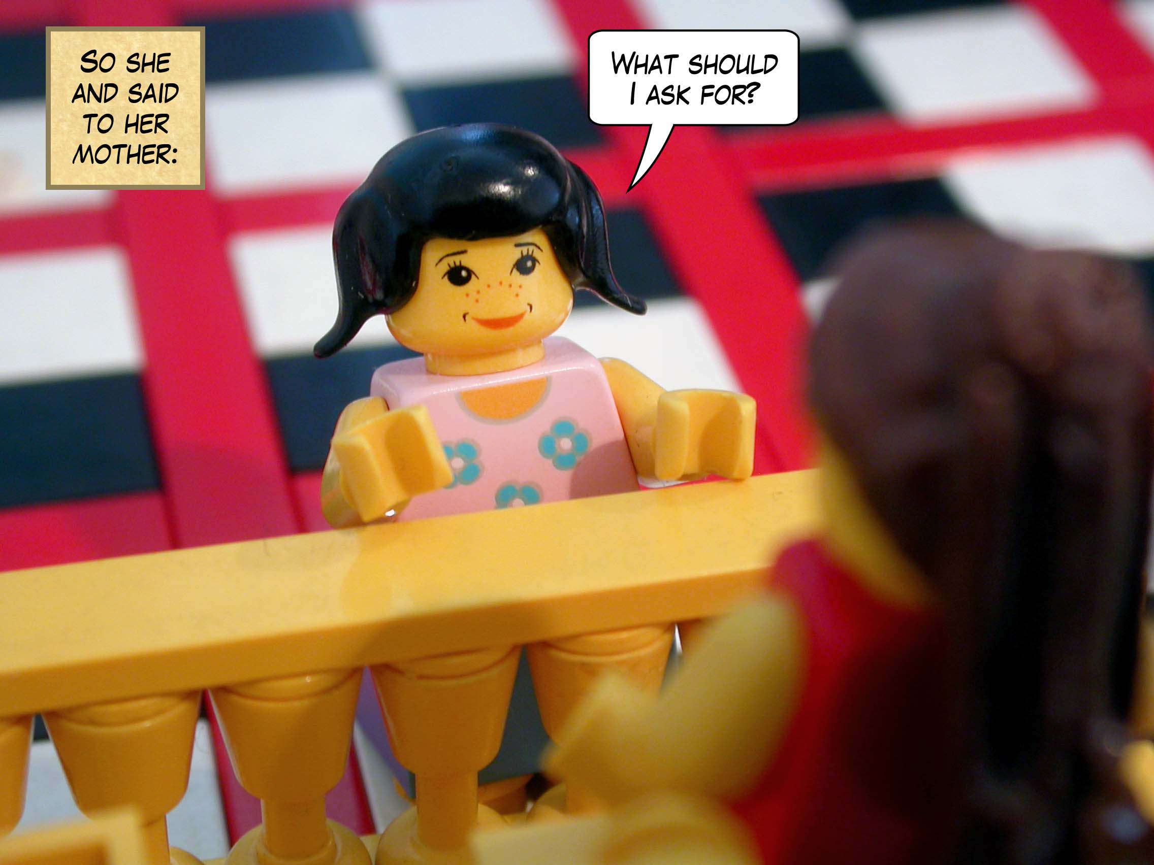 And she said, 'The head of John the baptizer.'