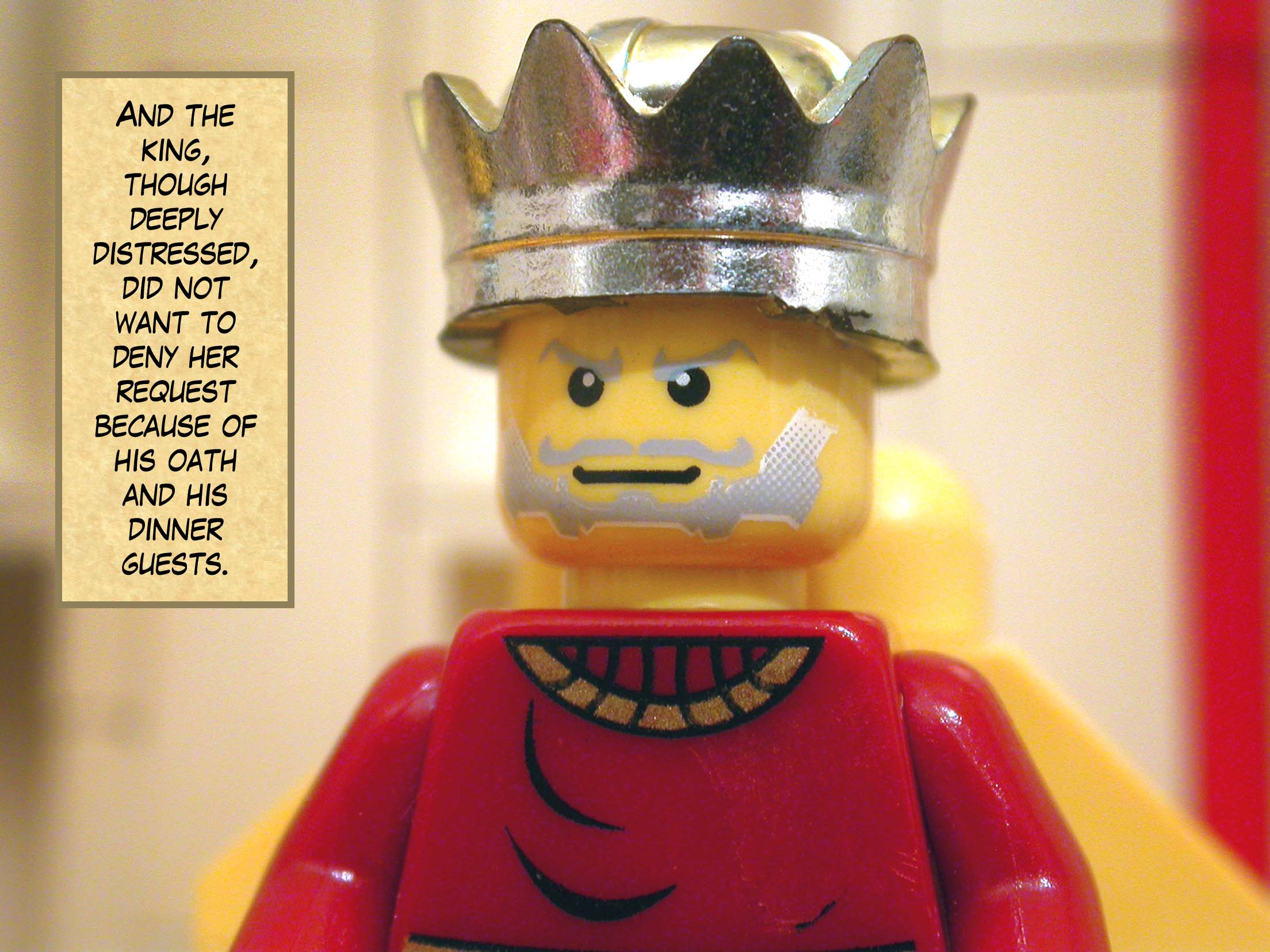 So the king immediately sent an executioner, commanding him to bring John’s head.