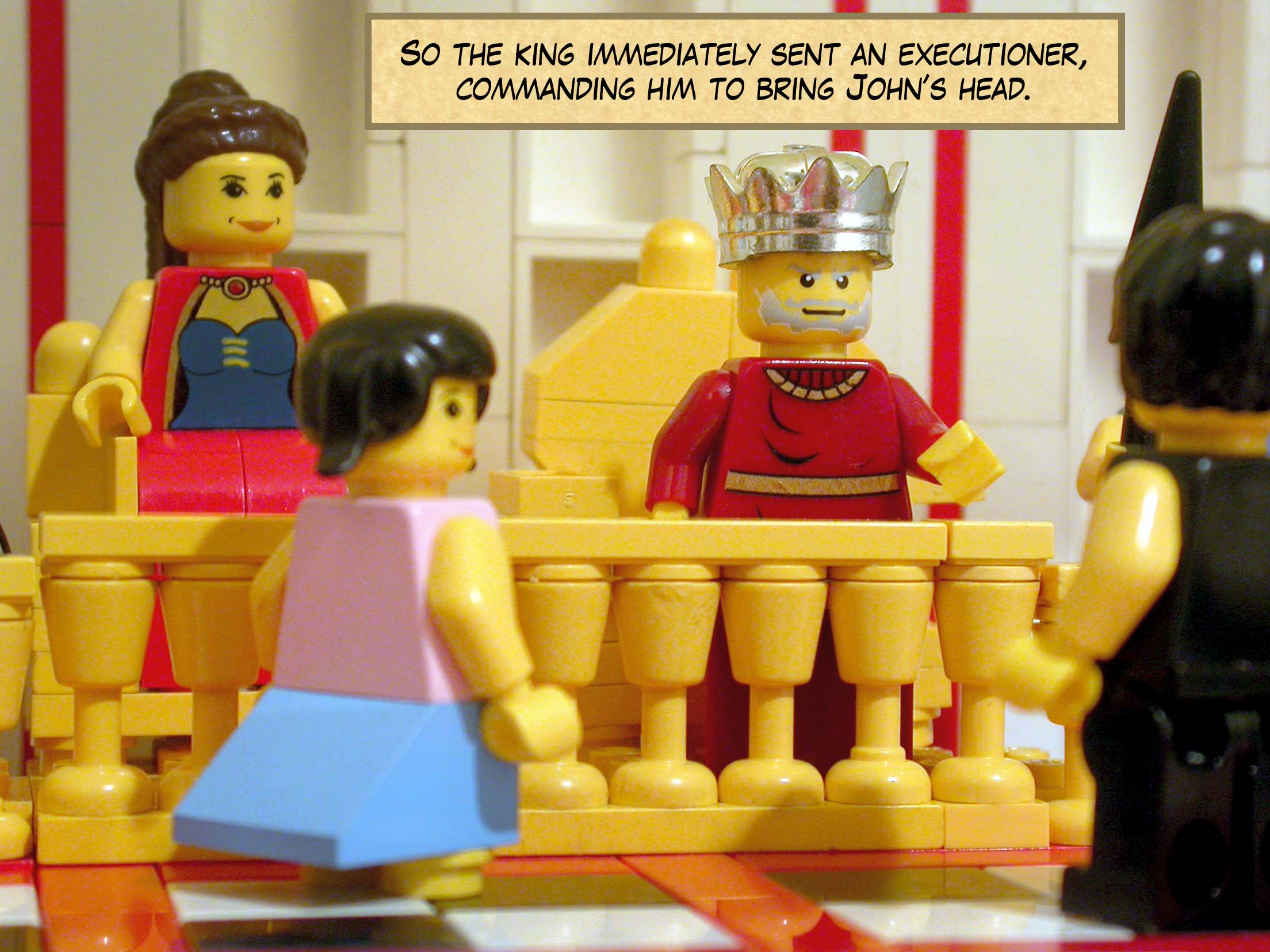 And he went and beheaded John in prison.