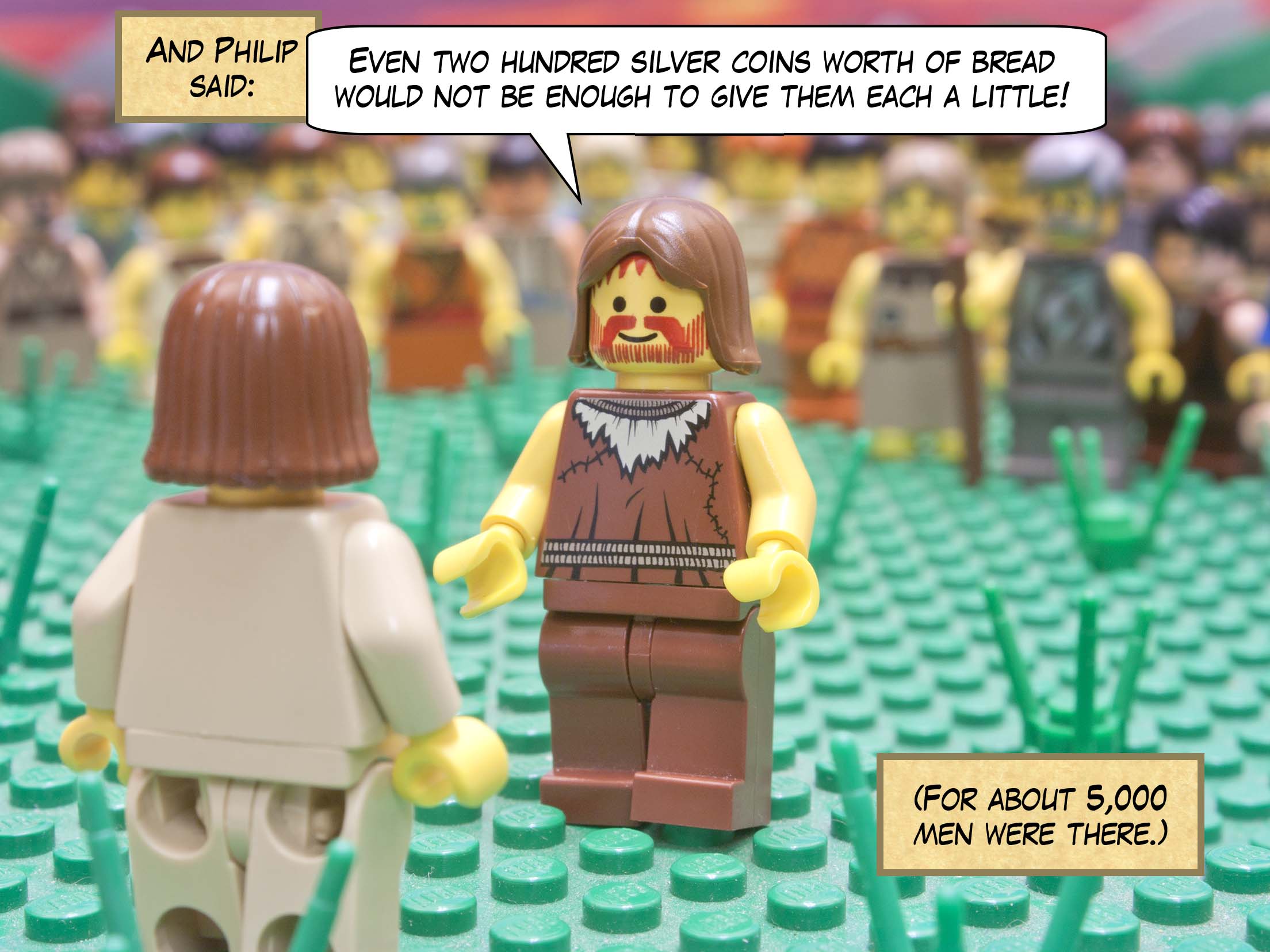 But he answered them, 'You give them something to eat.'