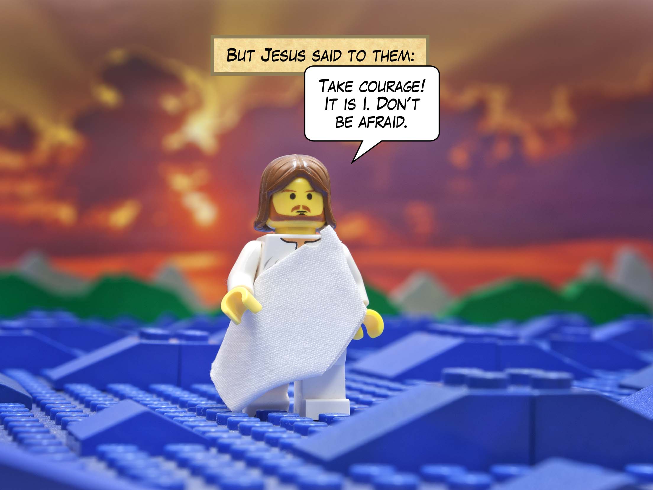 Then they wanted to take him into the boat, but immediately the boat reached the shore where they were heading.