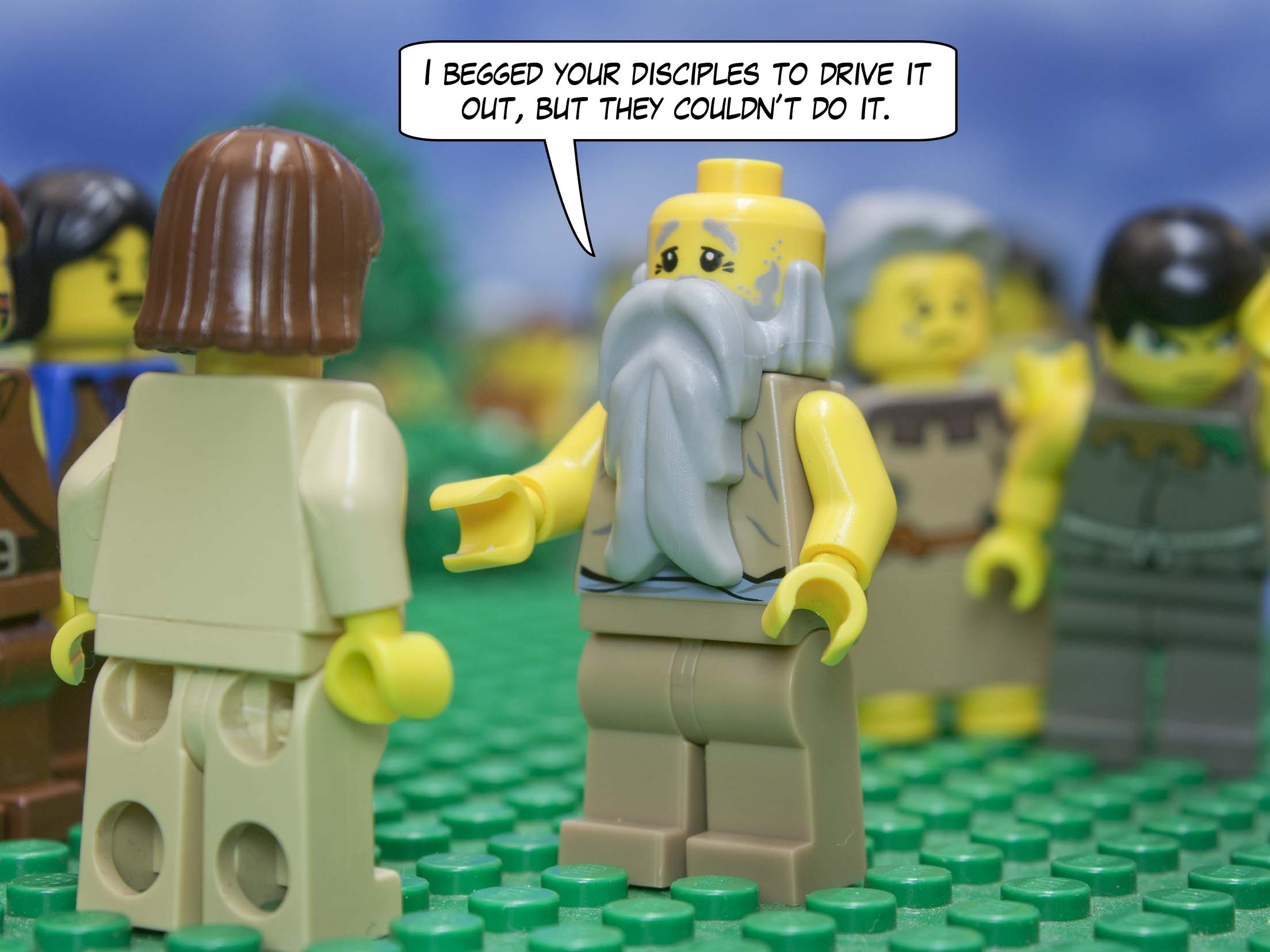 In the synagogue there was a man who had the spirit of an evil demon, and he cried out with a loud voice, 'Ha! What business do you have with us, Jesus of Nazareth? Have you come to destroy us? I know who you are: the holy one of God!'<br>