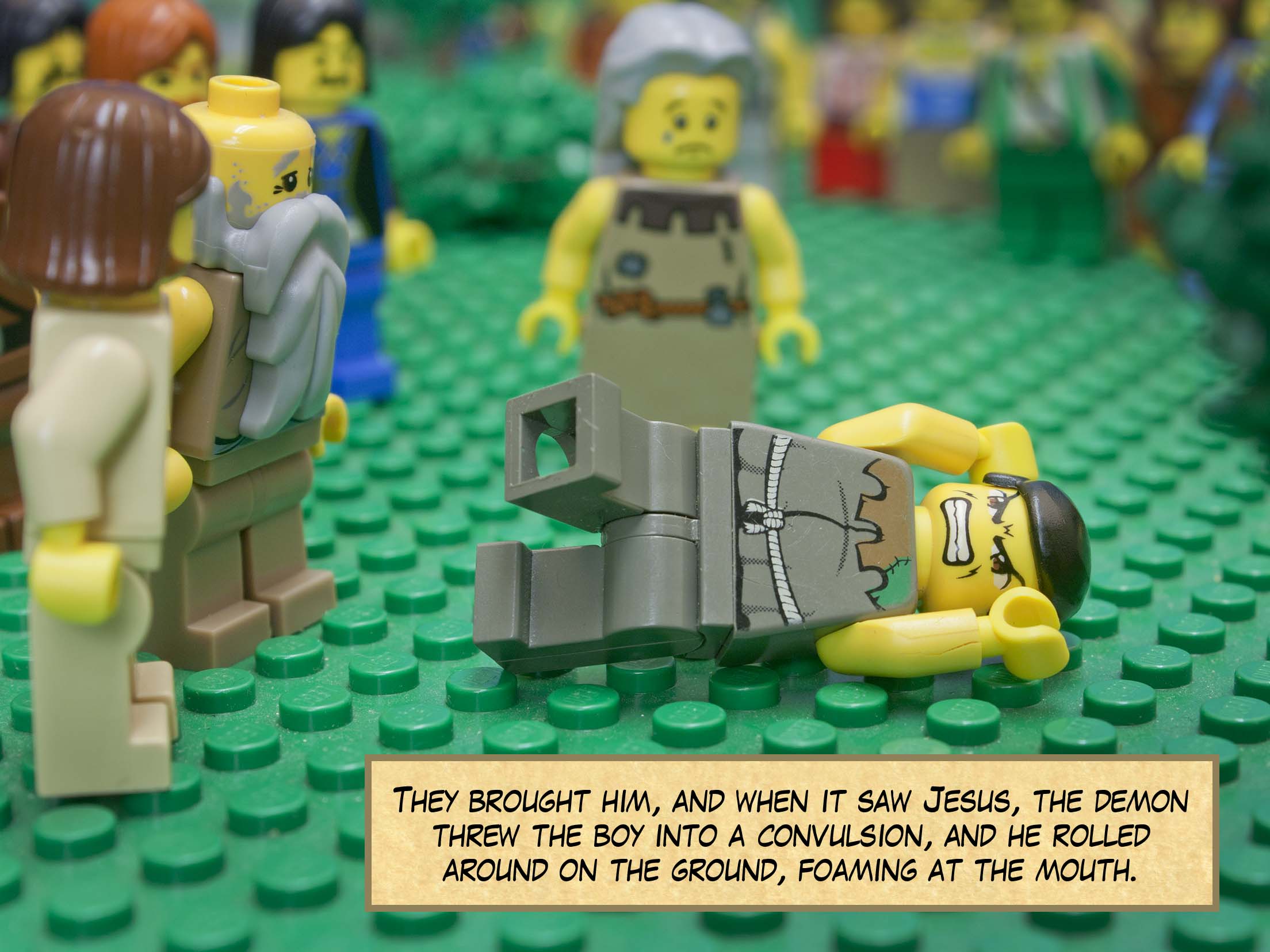 Then they brought to him a demon-possessed man who was blind and mute.<br>