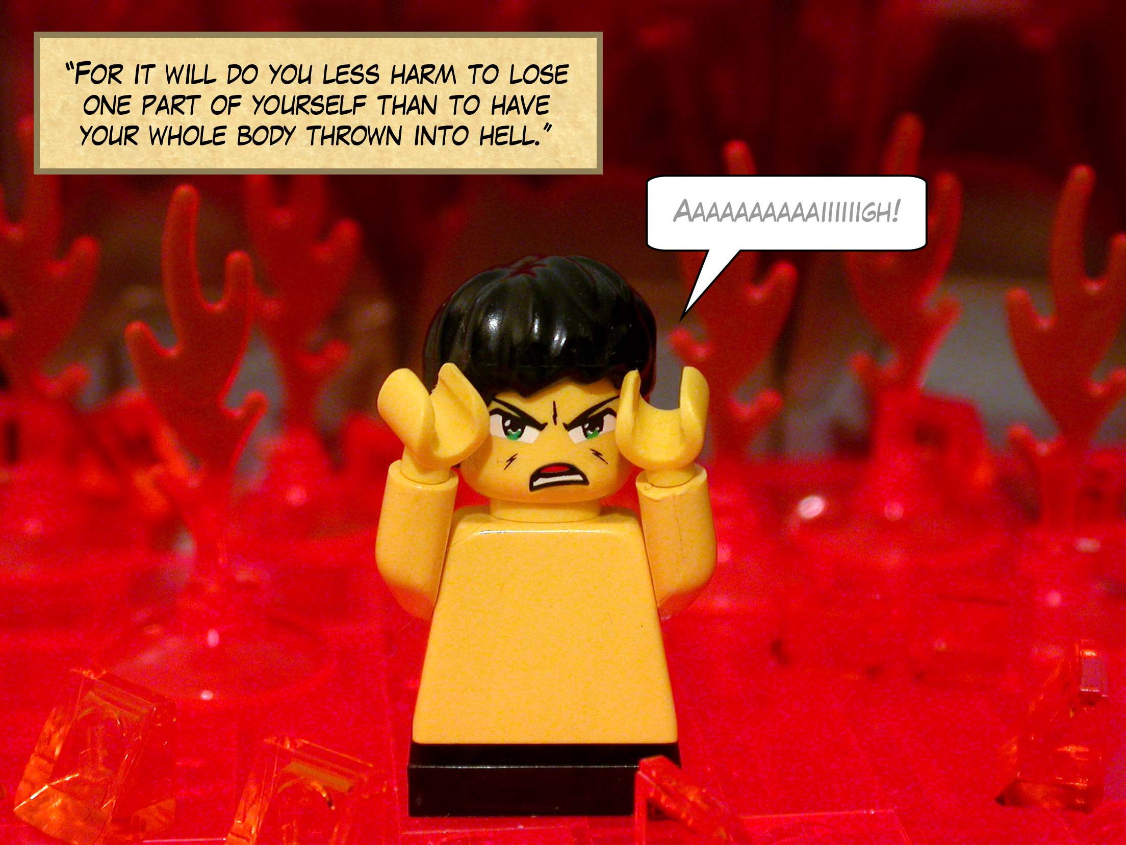 'For they may trample them.'