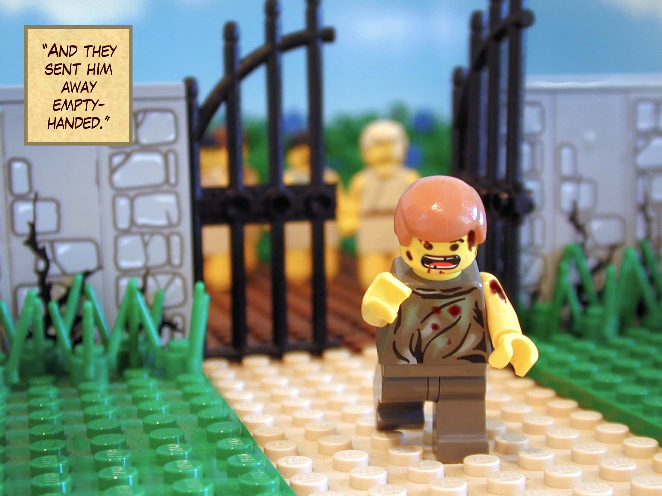 'And they sent him away empty-handed.'<br>