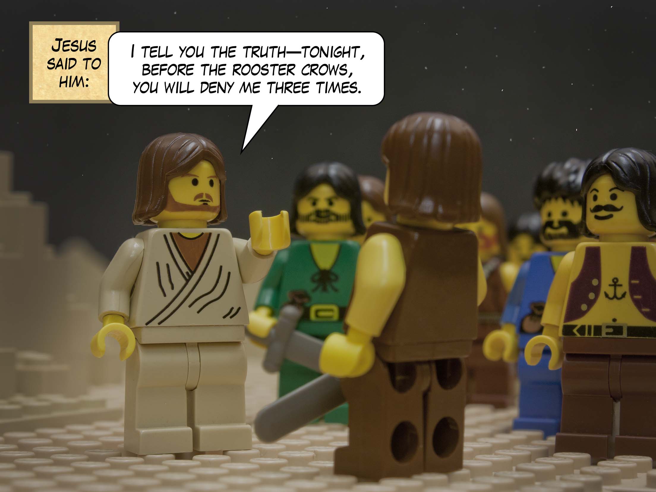 Going a little farther, he threw himself to the ground and prayed that if it were possible the hour would pass from him. He said, 'Father, everything is possible for you. Take this cup from me. Let this cup pass from me!'