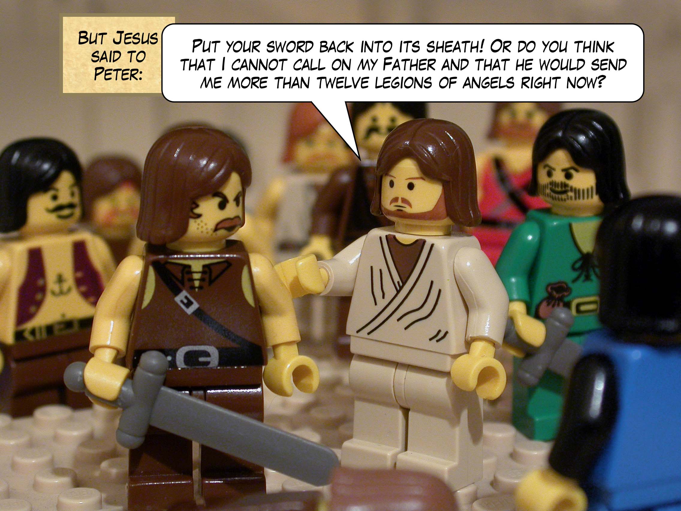 A young man followed him with nothing on but a linen cloth.