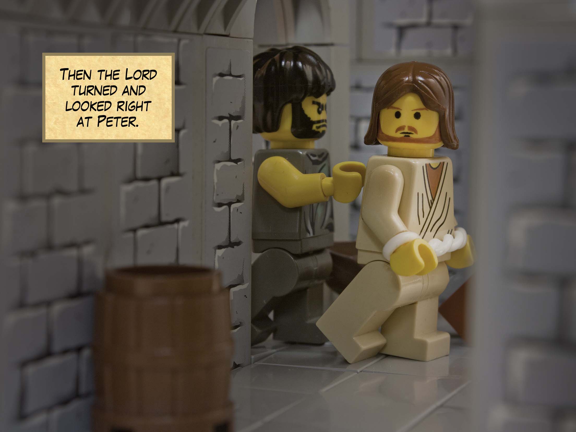 Now the men who were holding Jesus began to mock him and beat him; they also blindfolded him and kept asking him, 'Prophesy! Who is it that struck you?'