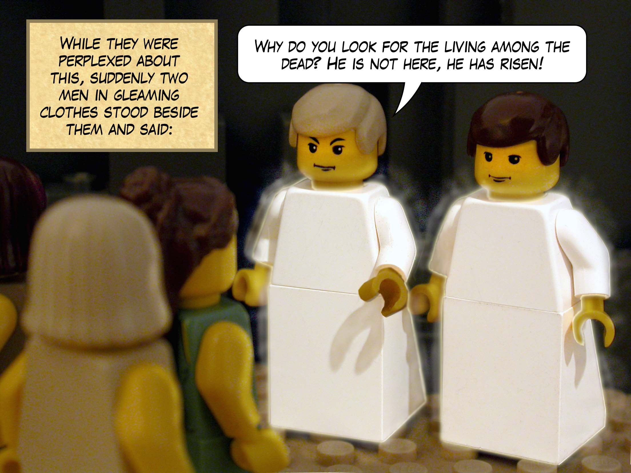 The guards trembled in fear and became like dead men.