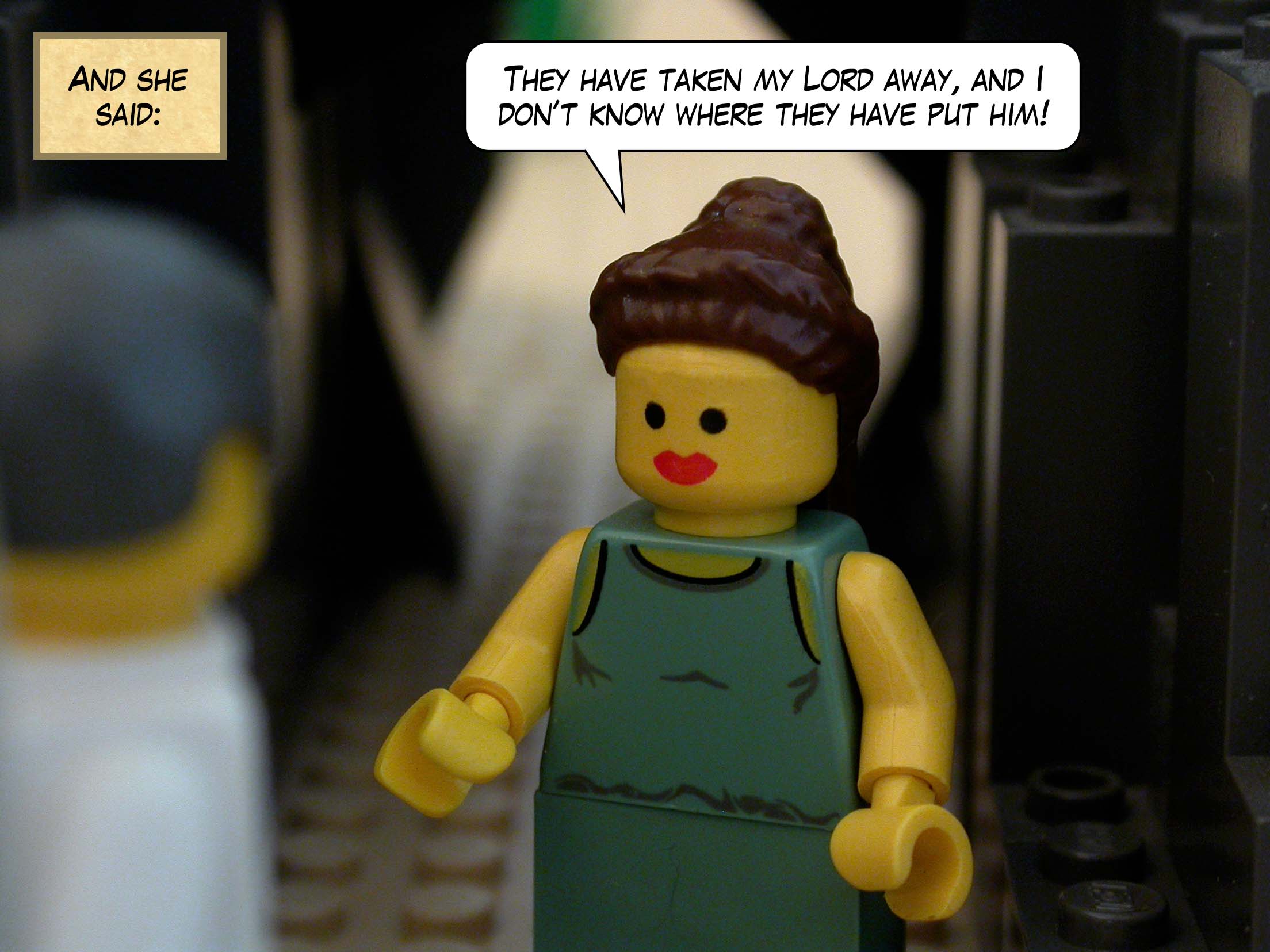 They went into the tomb and saw a young man sitting, dressed in a white robe. 'You are looking for Jesus of Nazareth,' he said. 'He is not here. He has been raised. Go and tell his disciples.'