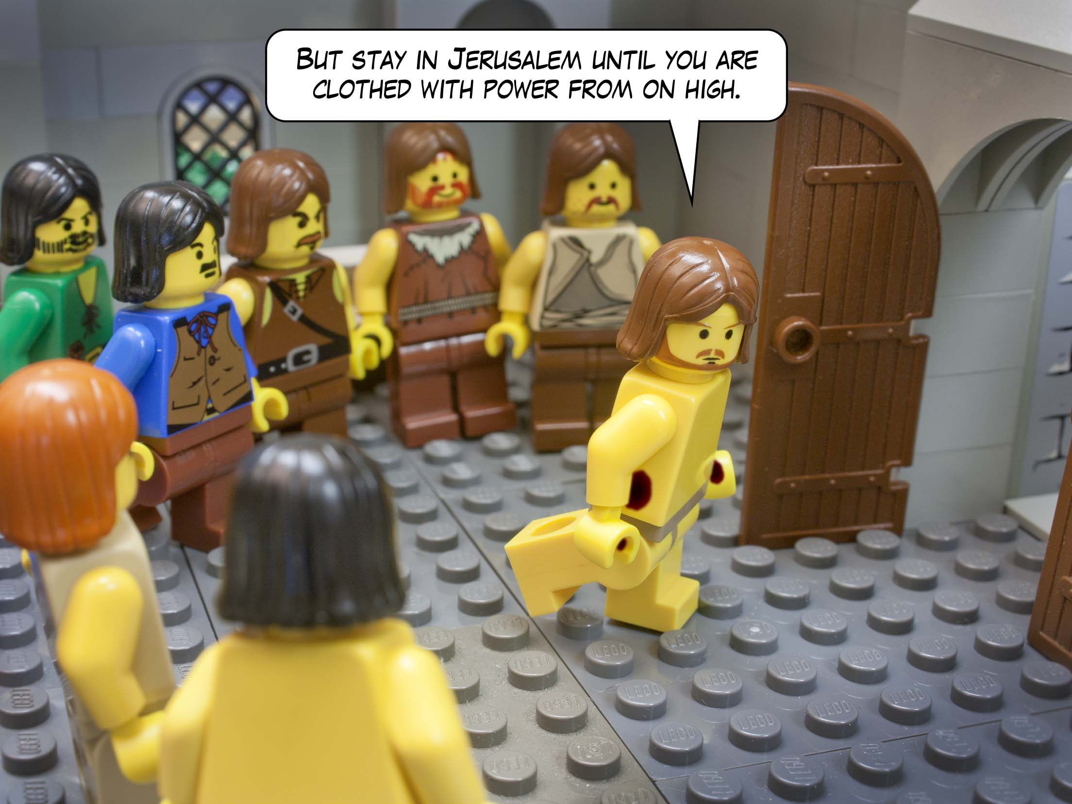 While he was going and they were gazing up toward heaven, suddenly two men in white robes stood by them. They said, 'Men of Galilee, why do you stand looking up toward heaven?'