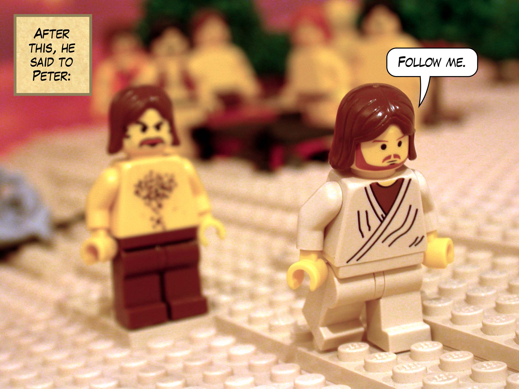 After this, he said to Peter, 'Follow me.'<br>