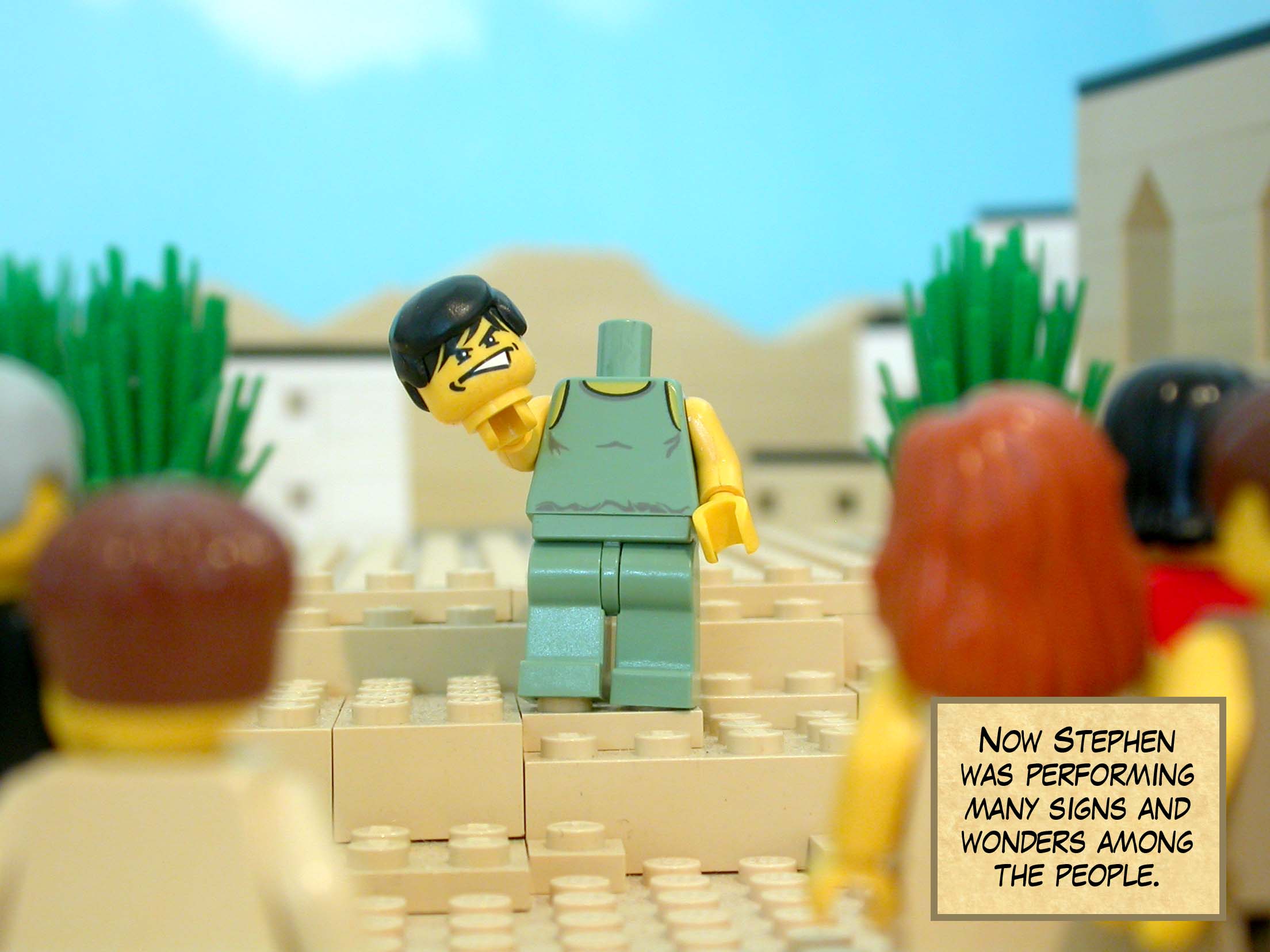 Now Stephen was performing many signs and wonders among the people.