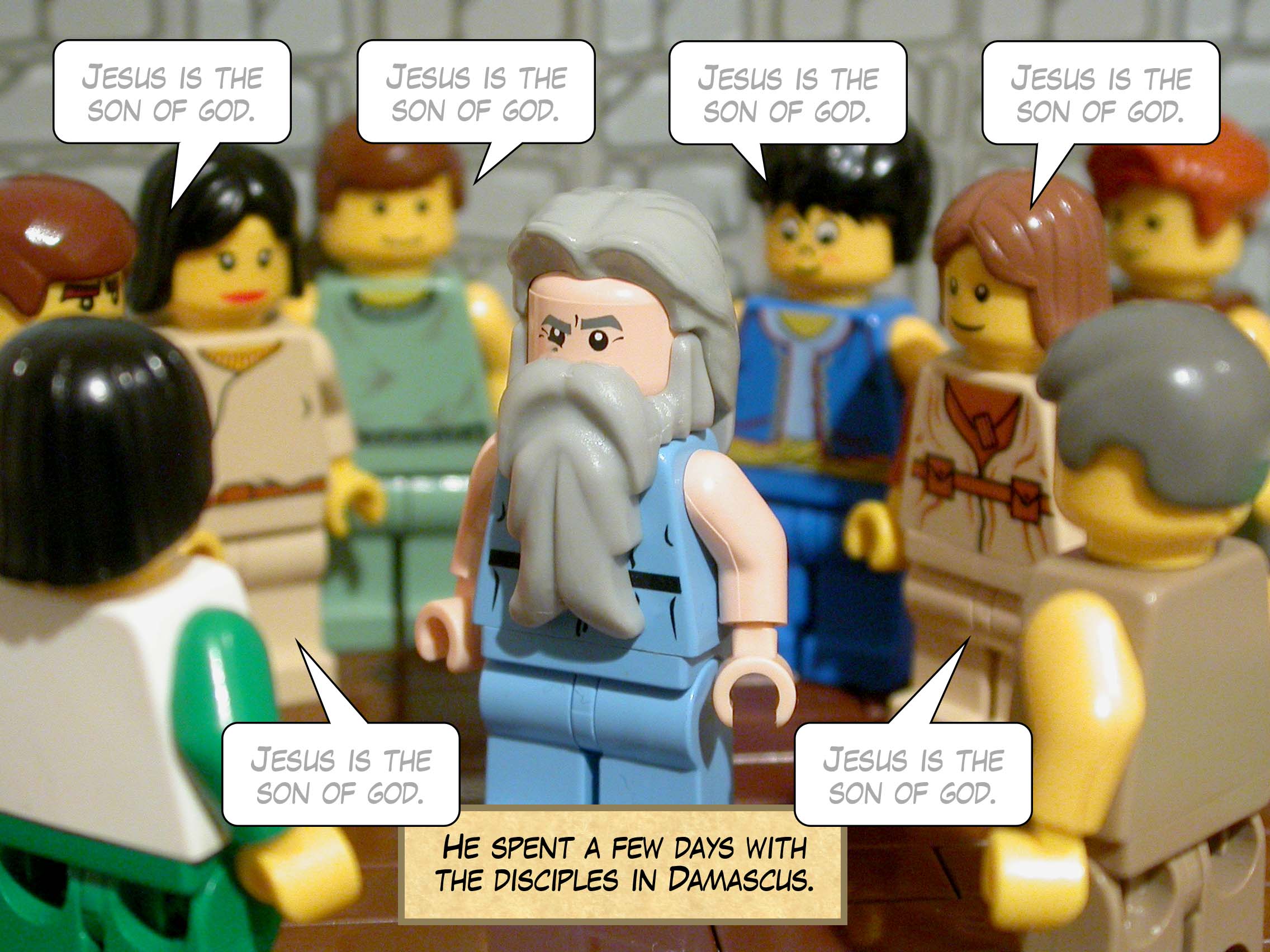 He spent a few days with the disciples in Damascus.