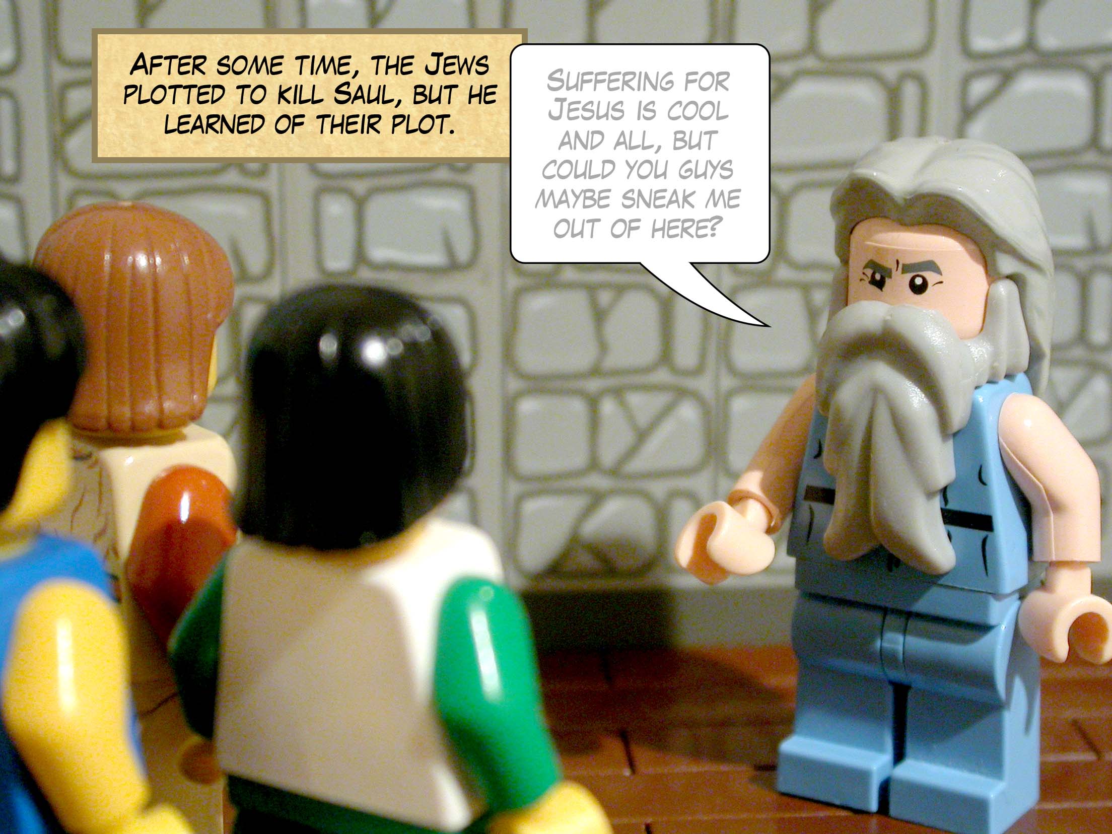 After some time, the Jews plotted to kill Saul, but he learned of their plot.