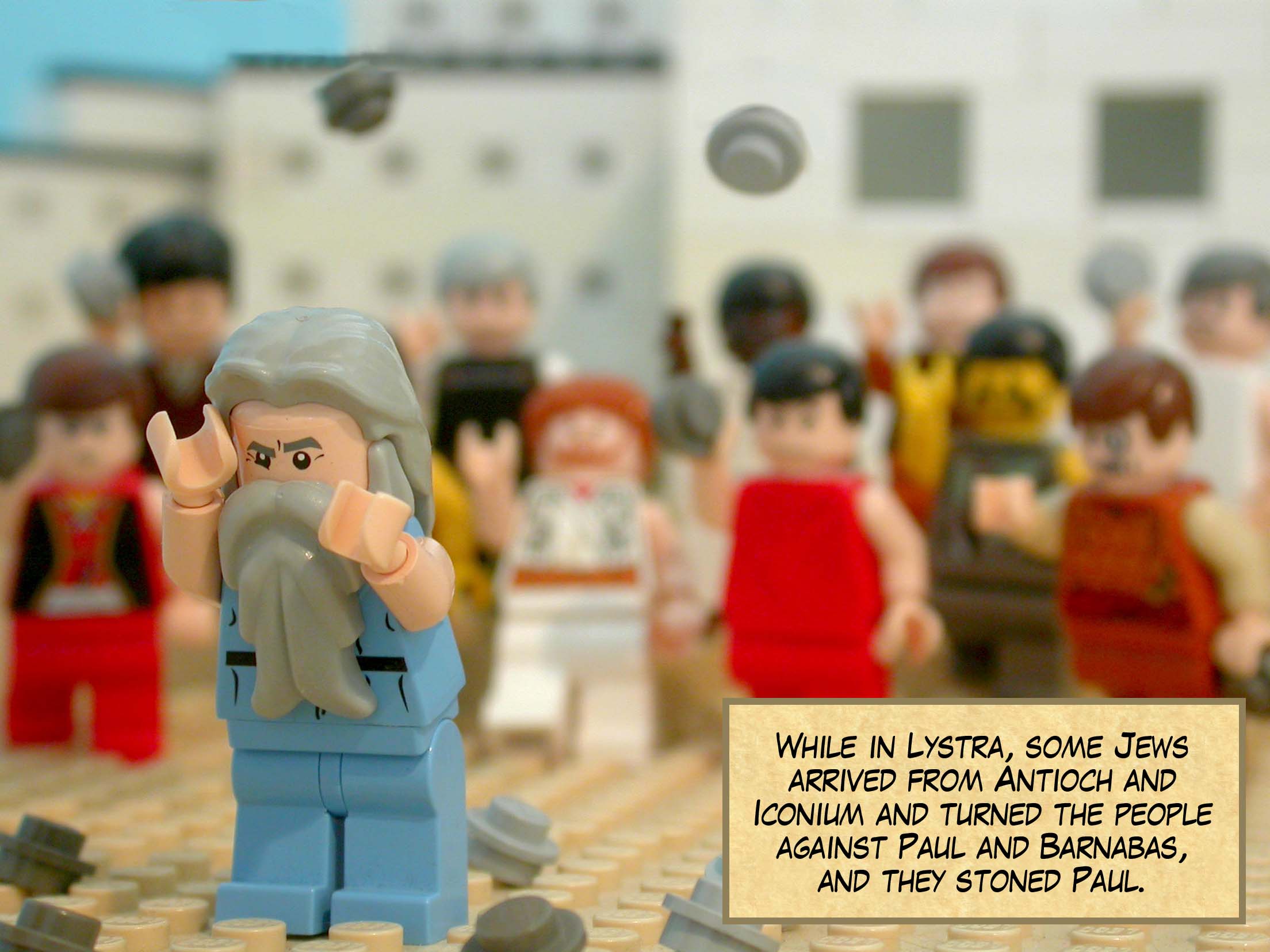 While in Lystra, some Jews arrived from Antioch and Iconium and turned the people against Paul and Barnabas, and they stoned Paul.