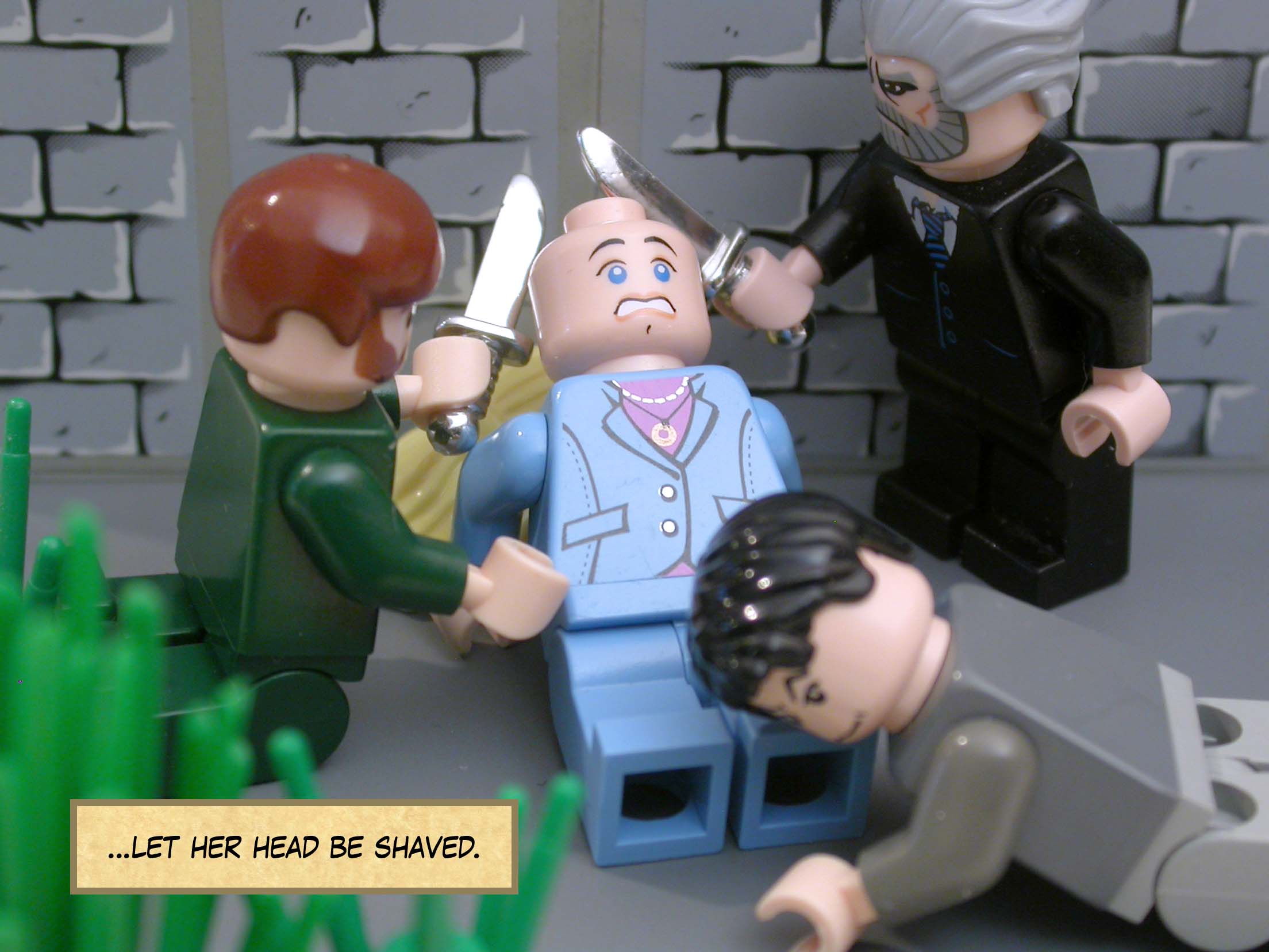 ...let her head be shaved.