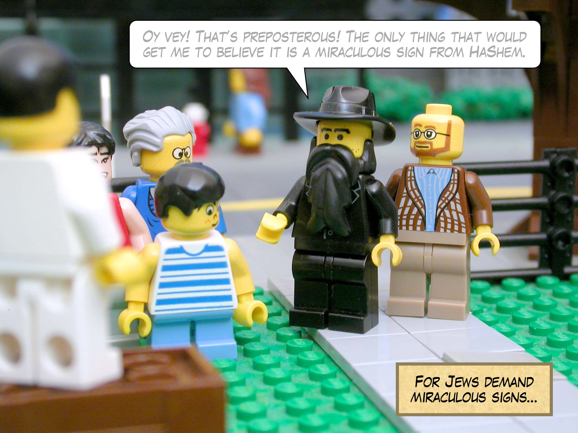 For Jews demand miraculous signs...