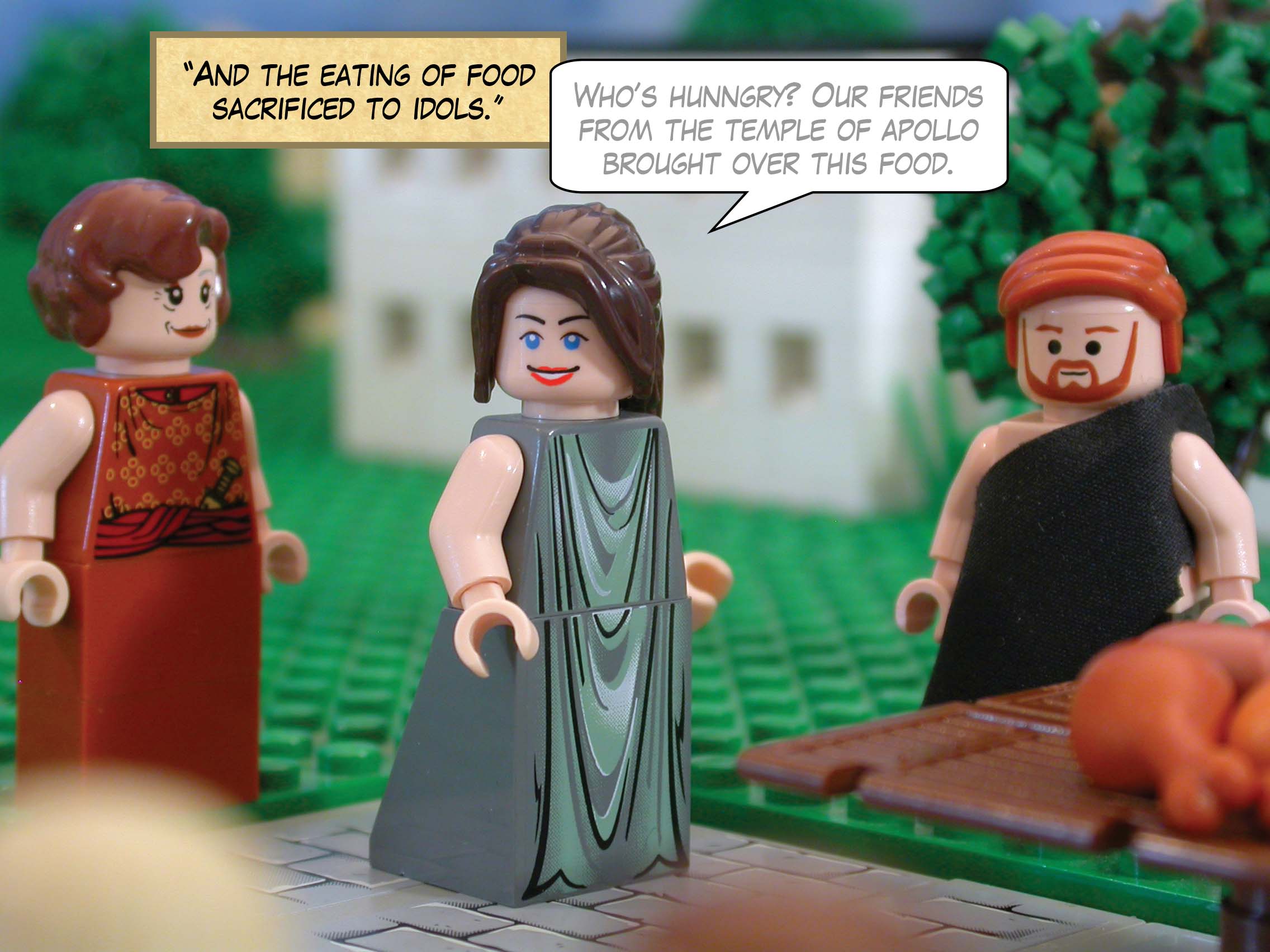 'And the eating of food sacrificed to idols.'