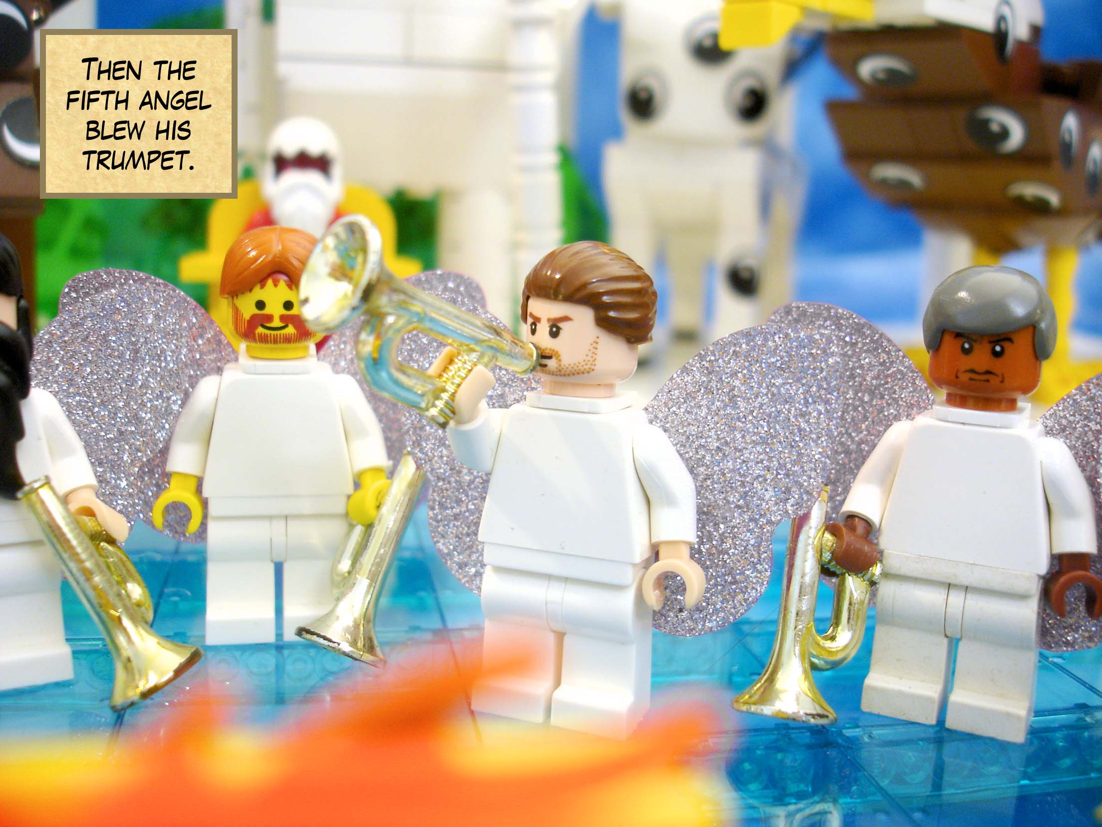 Then the fifth angel blew his trumpet.