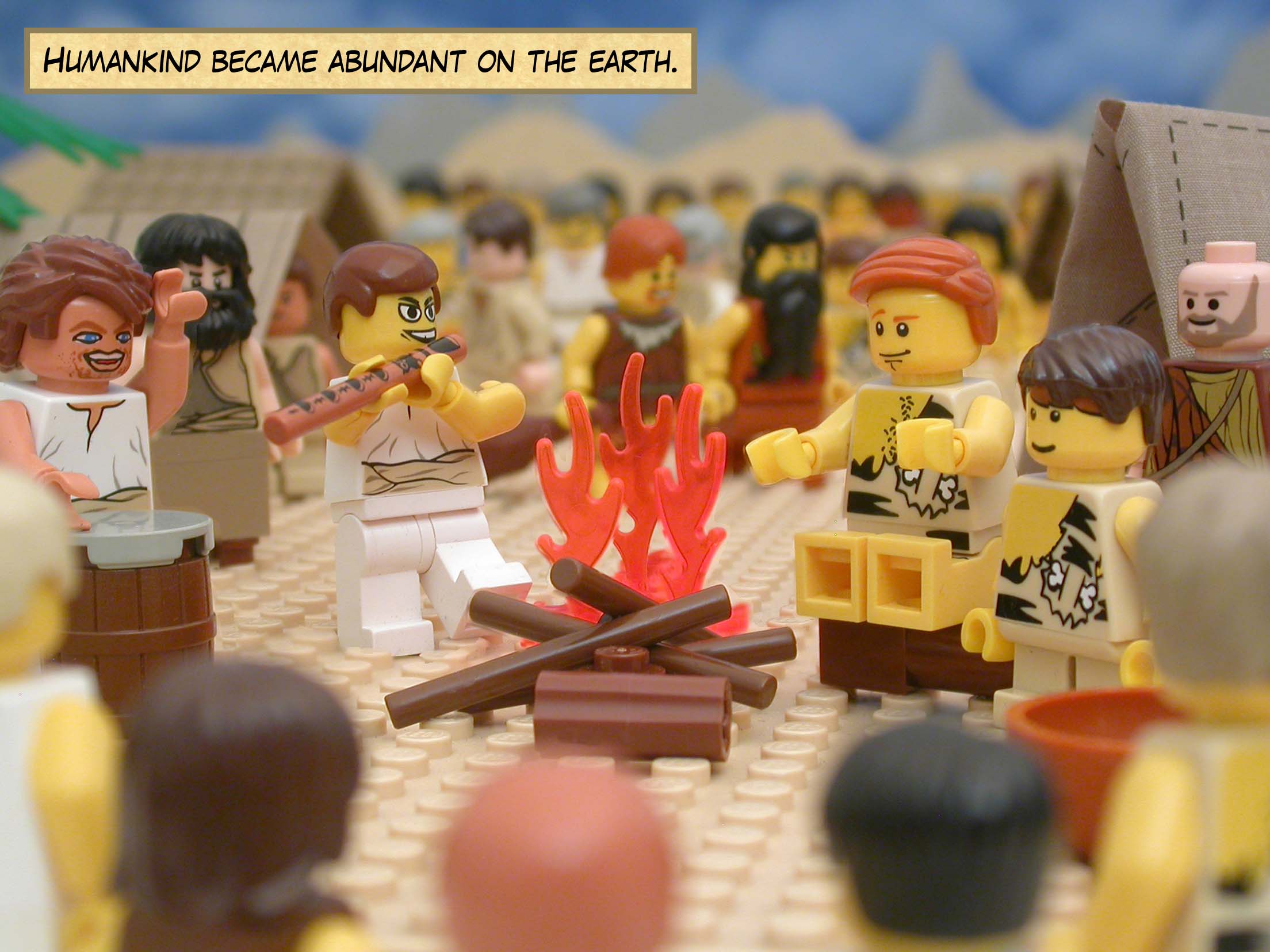 Humankind became abundant on the earth.