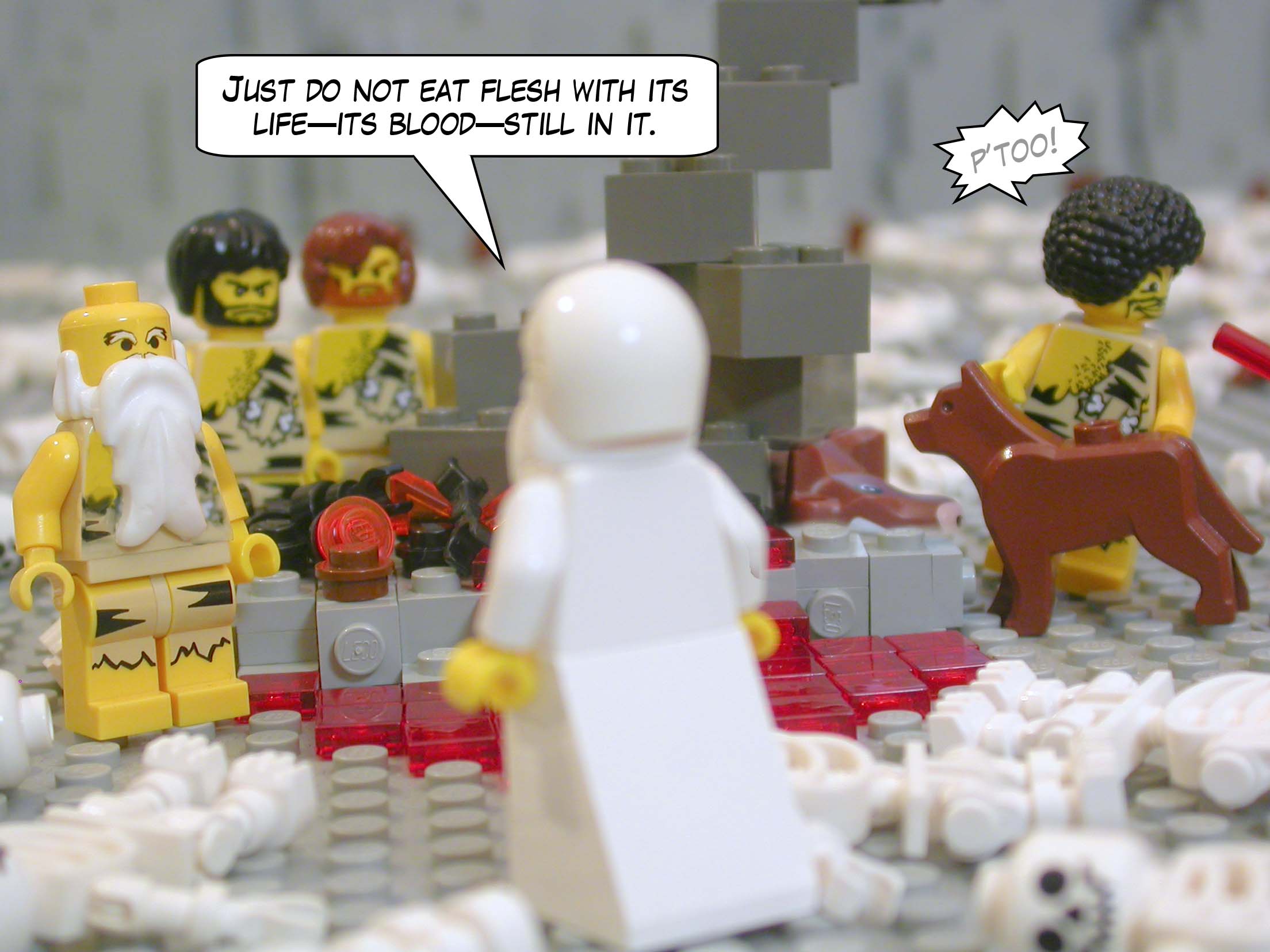 "Just do not eat flesh with its life—its blood—still in it."