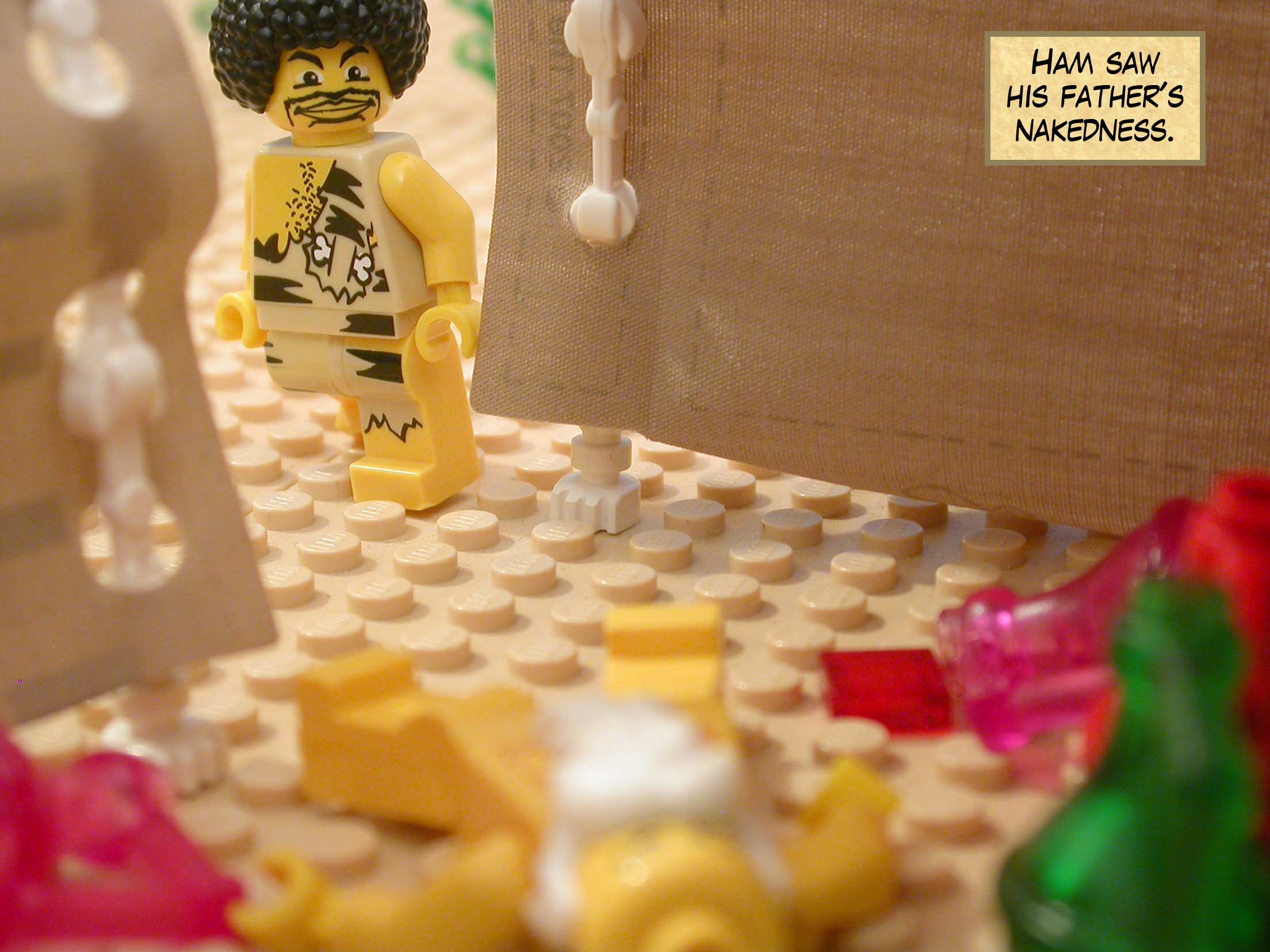 Ham saw his father's nakedness.