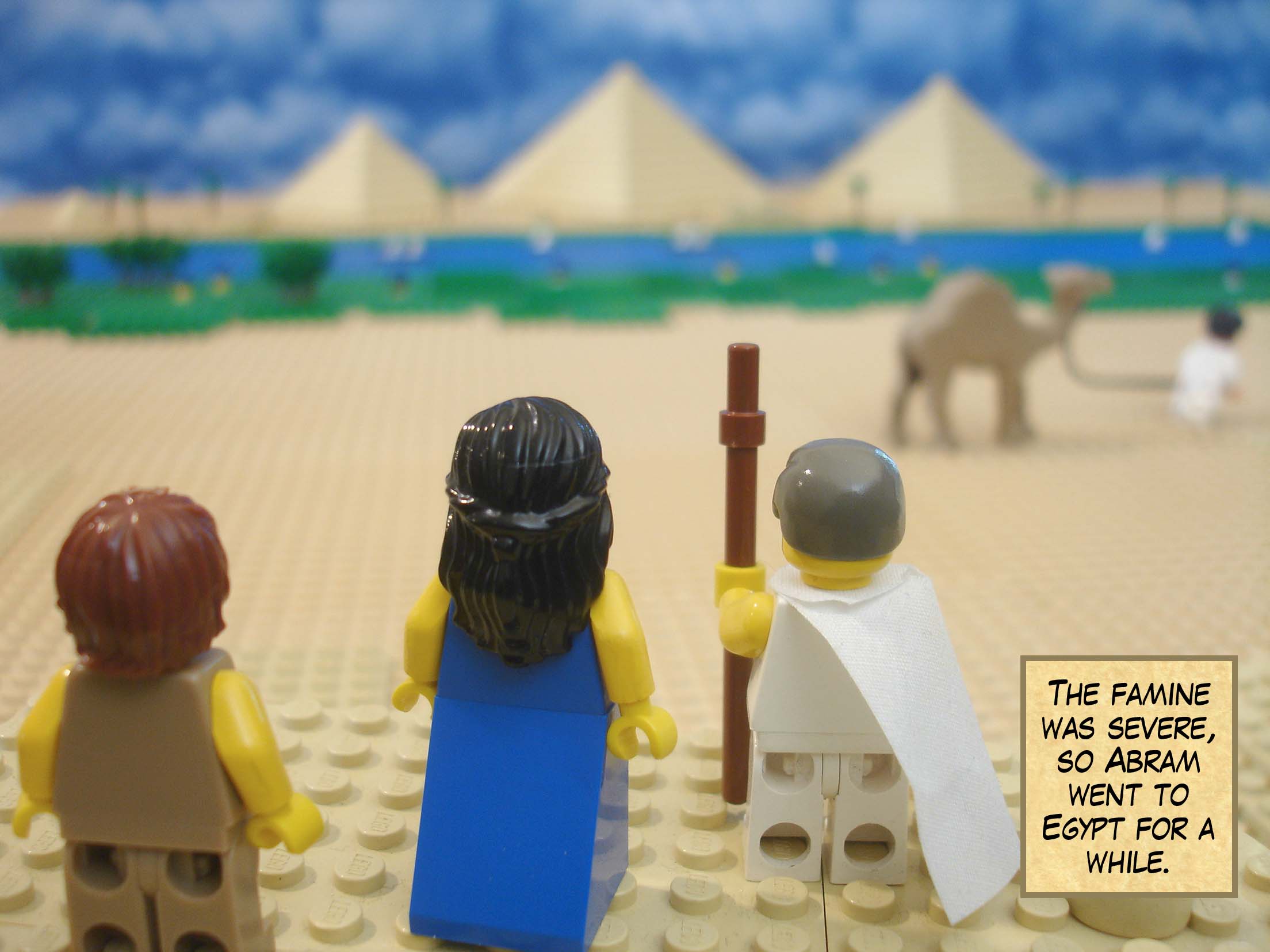 The famine was severe, so Abram went to Egypt for a while.