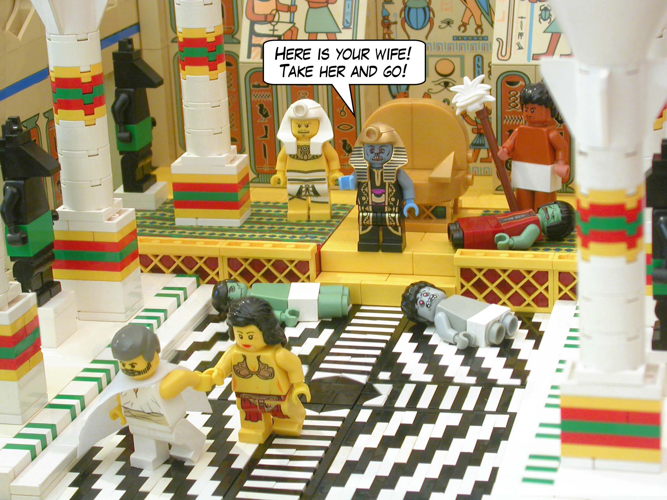 "Here is your wife! Take her and go!"