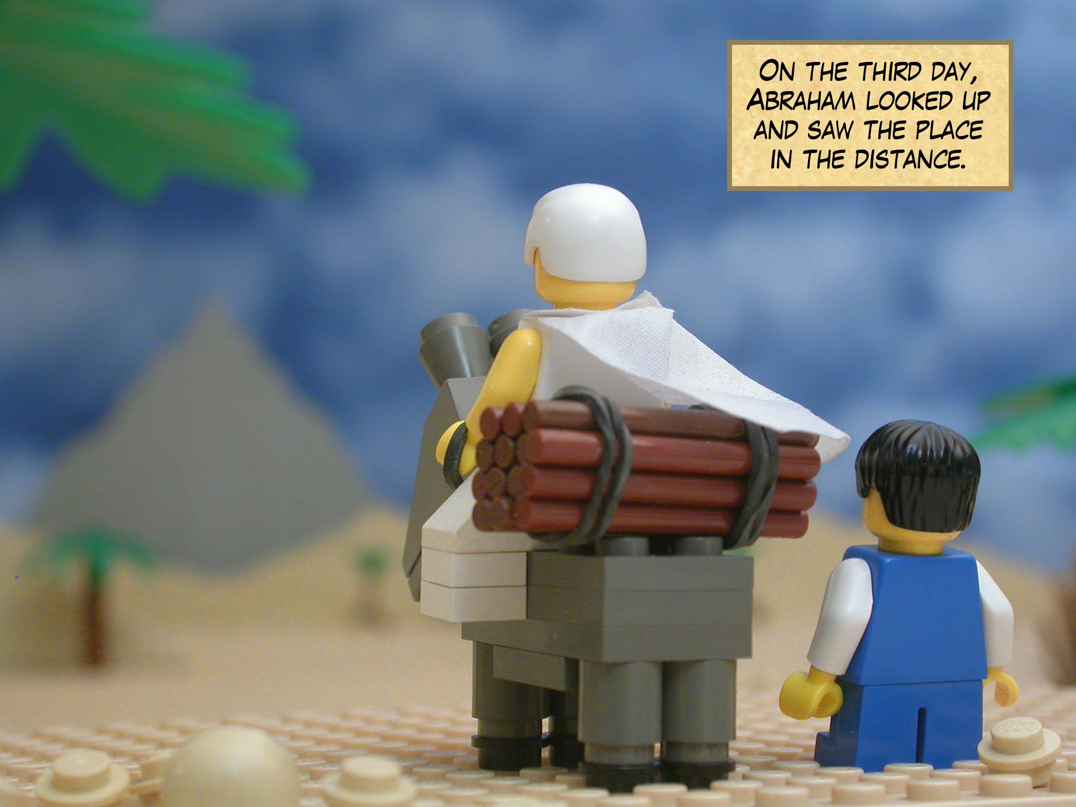 On the third day, Abraham looked up and saw the place in the distance.