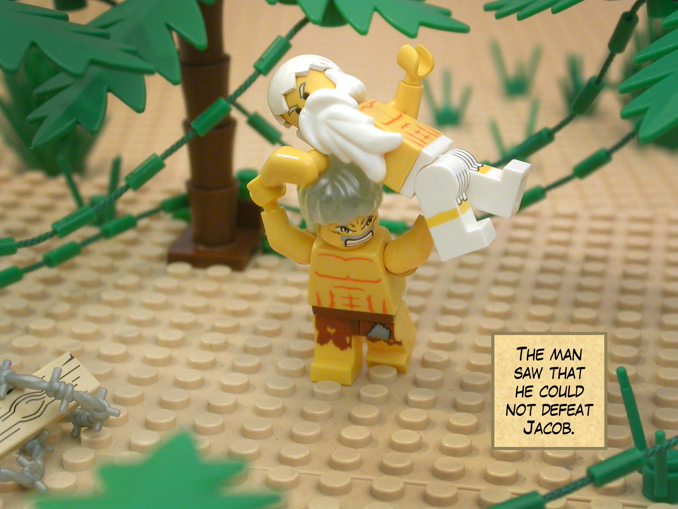 The man saw that he could not defeat Jacob.