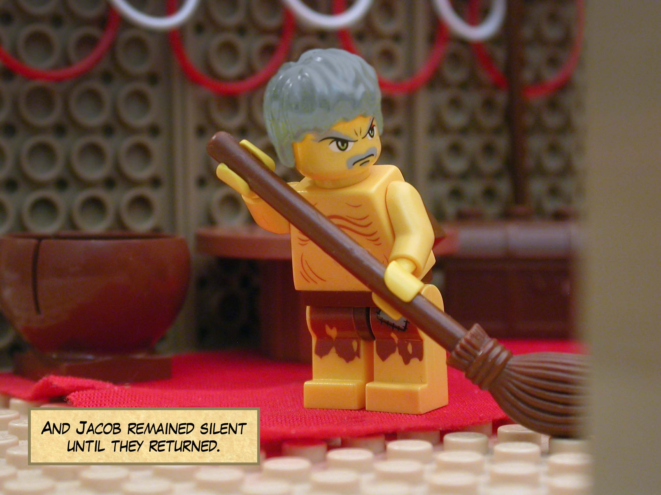 And Jacob remained silent until they returned.