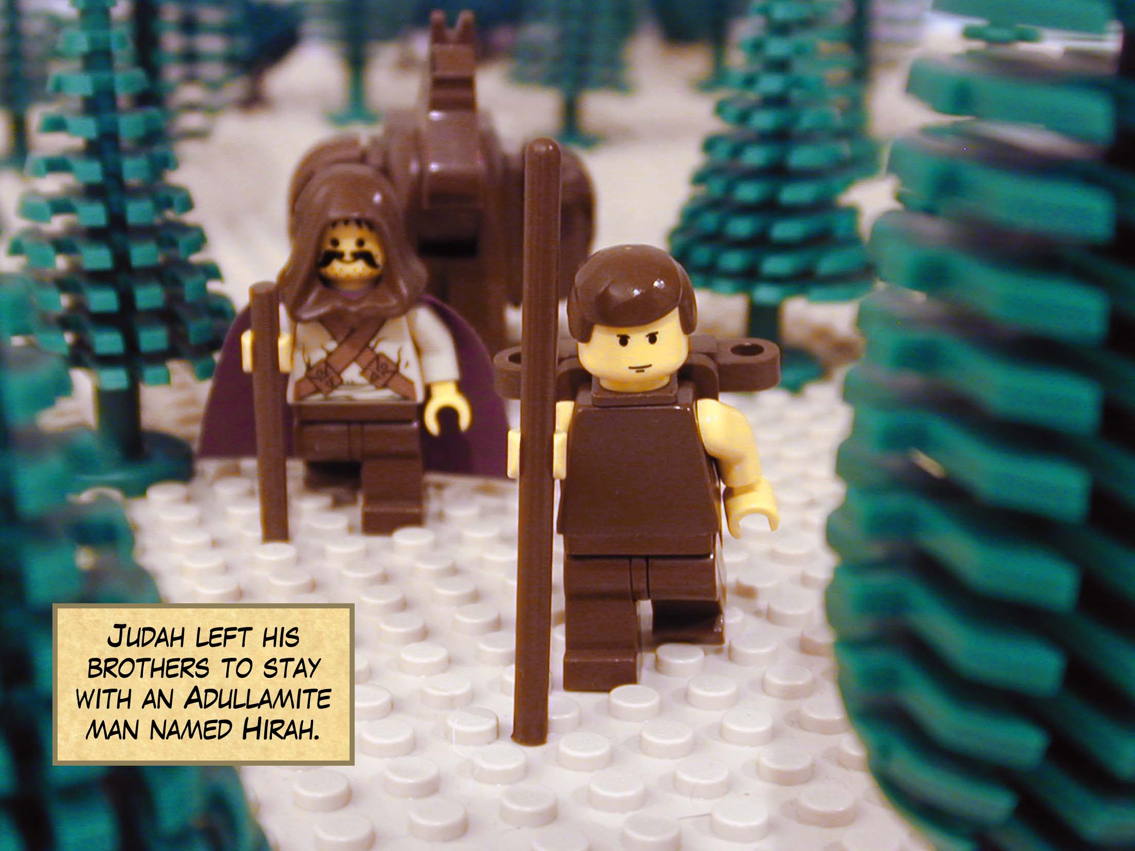 Judah left his brothers to stay with an Adullamite man named Hirah.