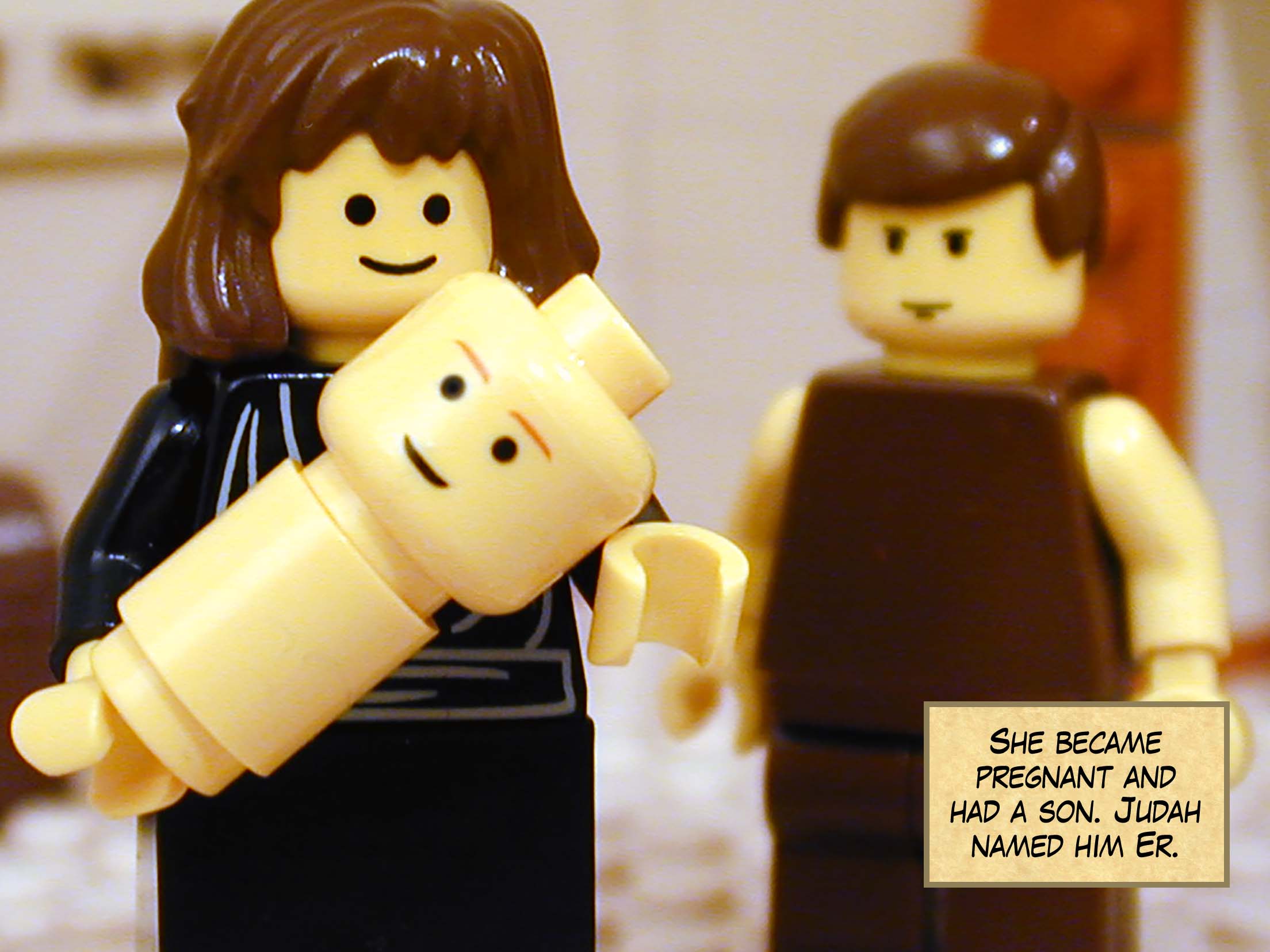 She became pregnant and had a son. Judah named him Er.