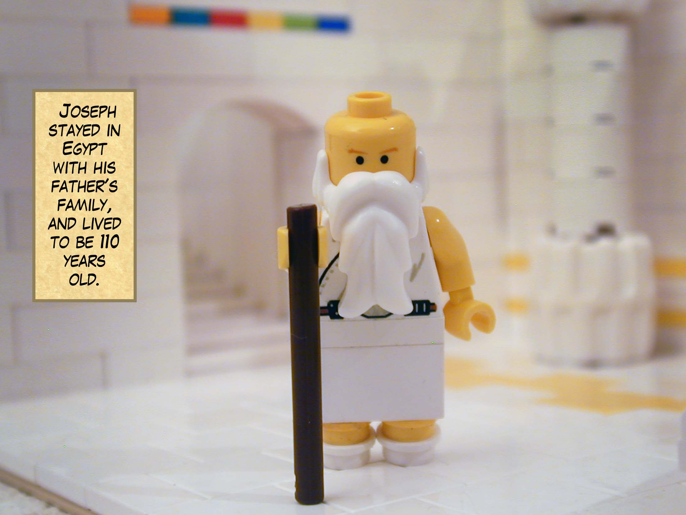 Joseph stayed in Egypt with his father's family, and lived to be 110 years old.