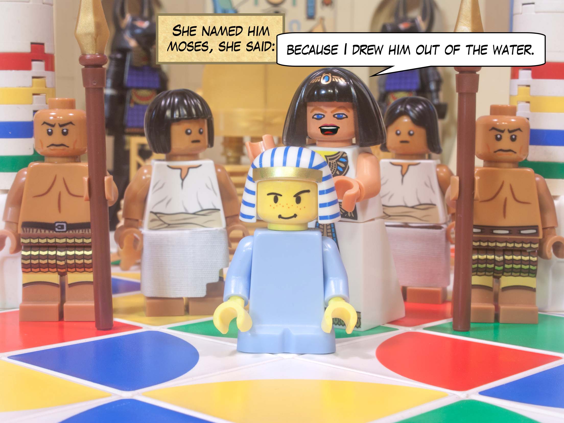 She named him Moses, she said: "because I drew him out of the water."