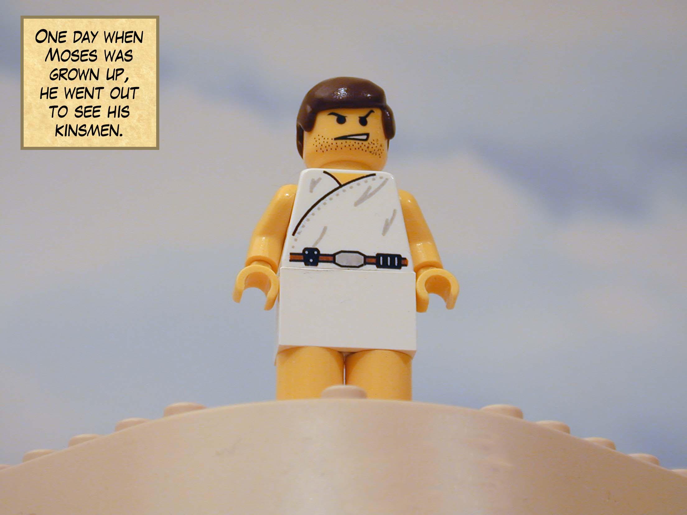 One day when Moses was grown up, he went out to see his kinsmen.