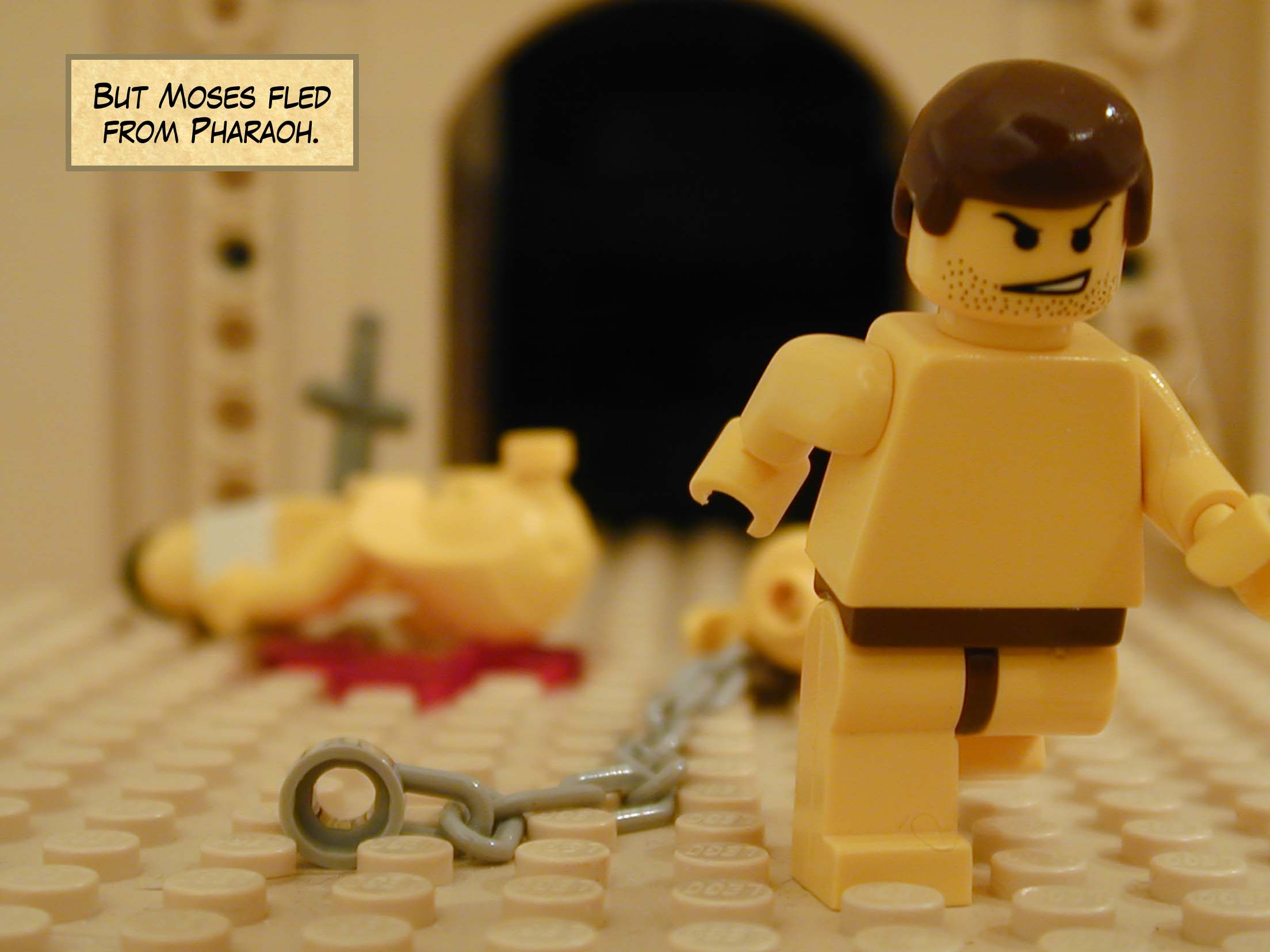 But Moses fled from Pharaoh.