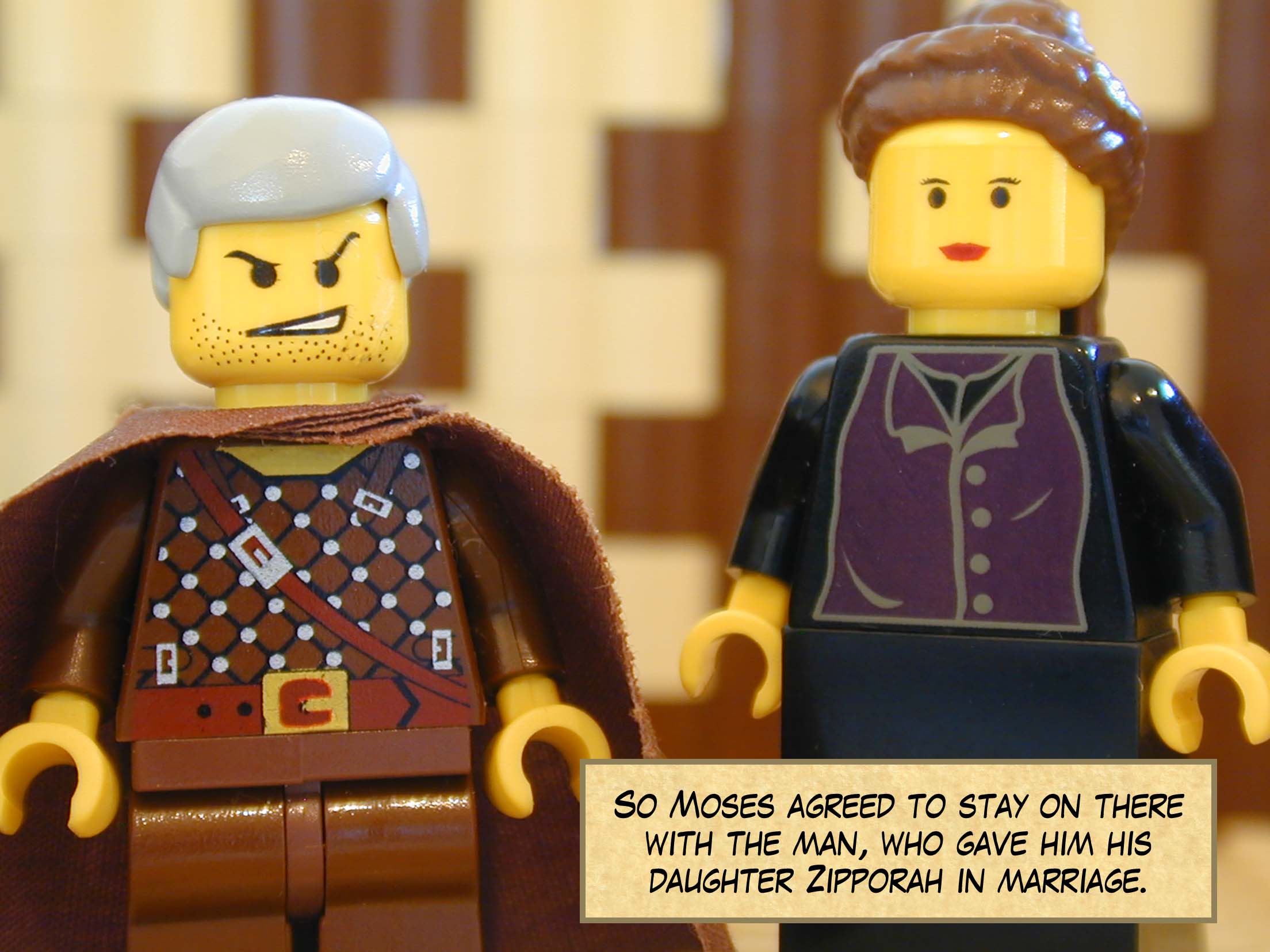 So Moses agreed to stay on there with the man, who gave him his daughter Zipporah in marriage.