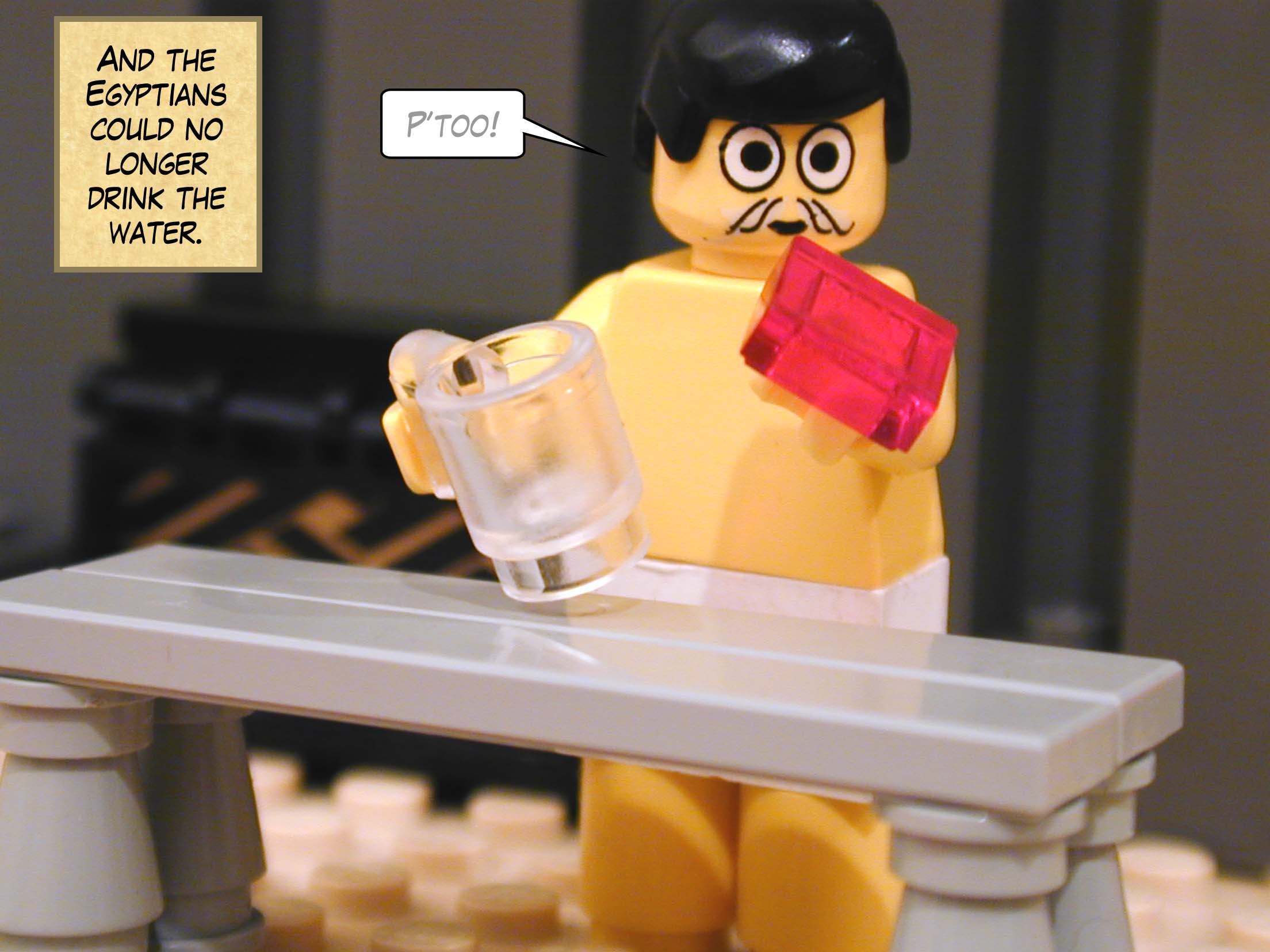 And the Egyptians could no longer drink the water.