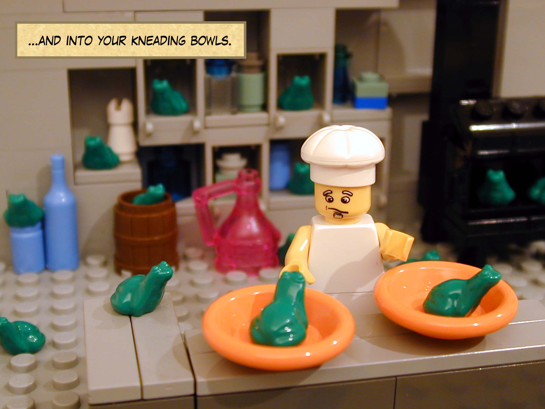 ...and into your kneading bowls.