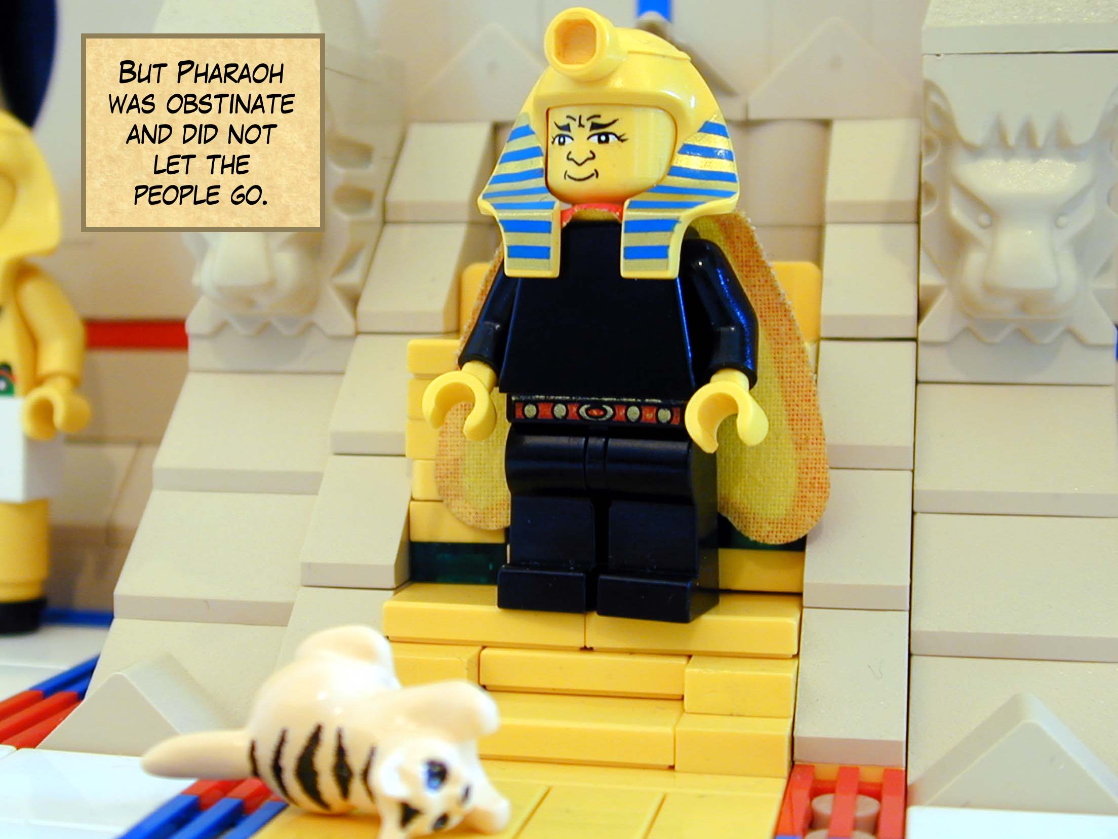 But Pharaoh was obstinate and did not let the people go.