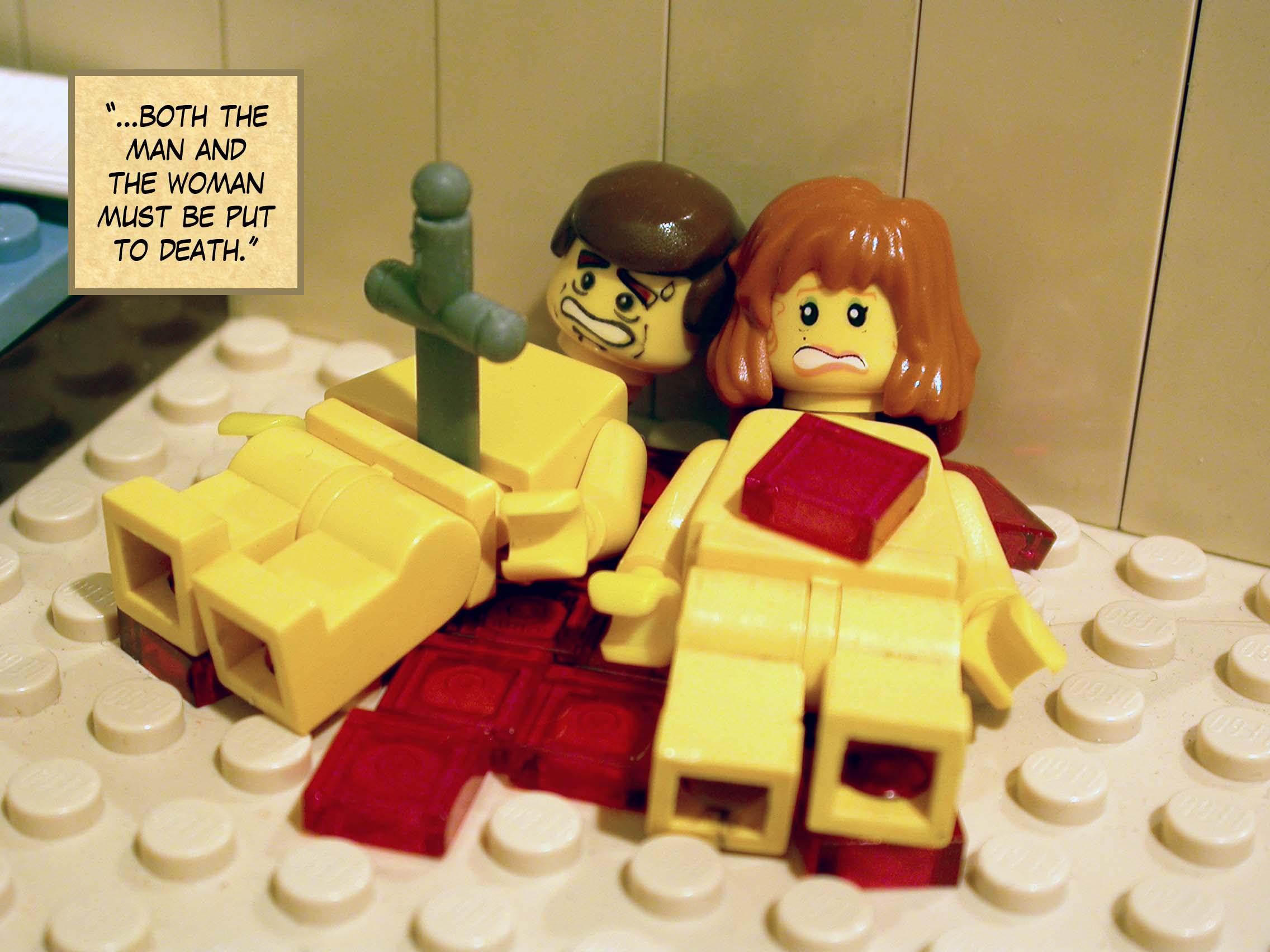 "Both the man and the woman who commit adultery must be put to death."