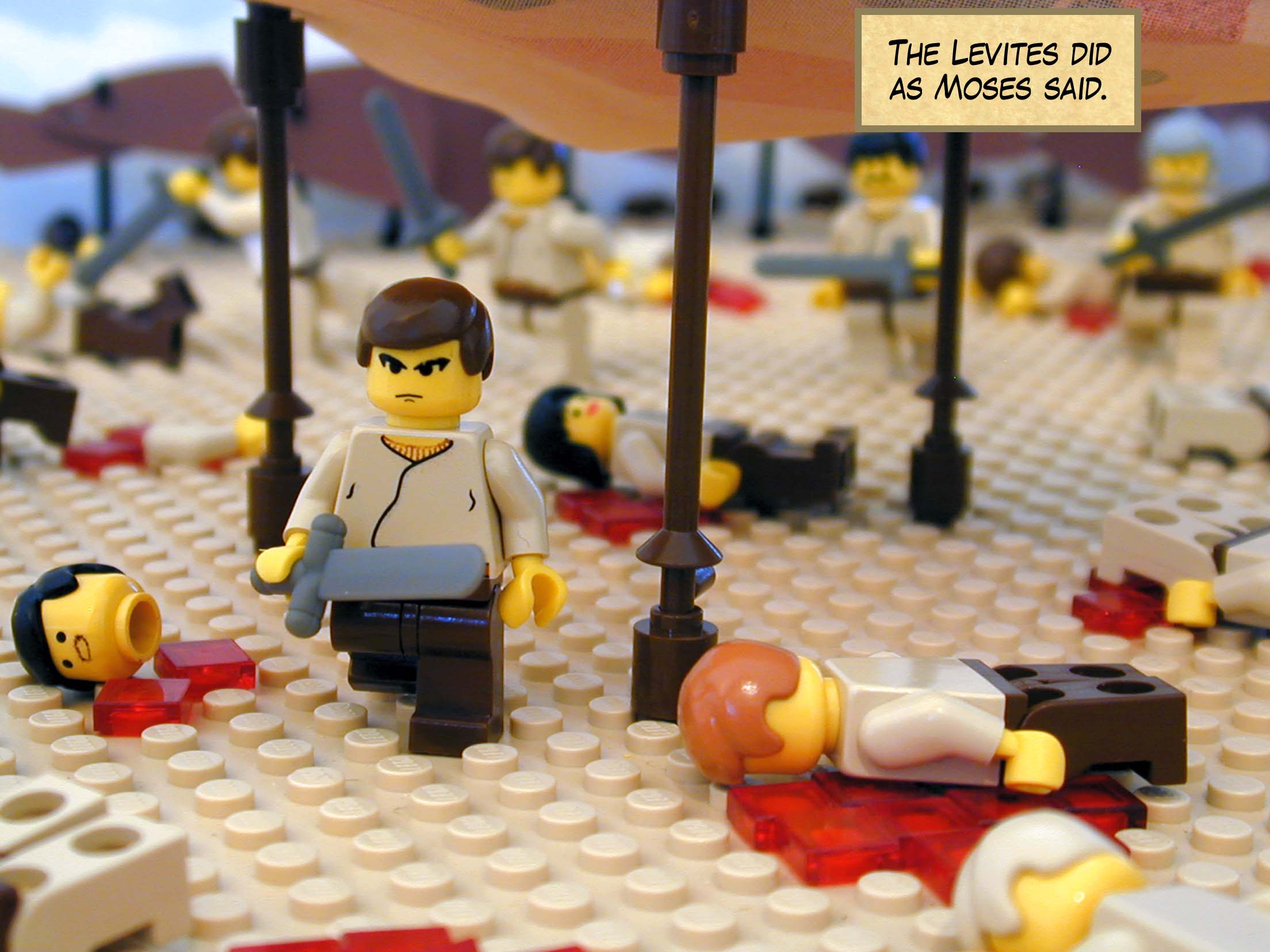 The Levites did as Moses said.