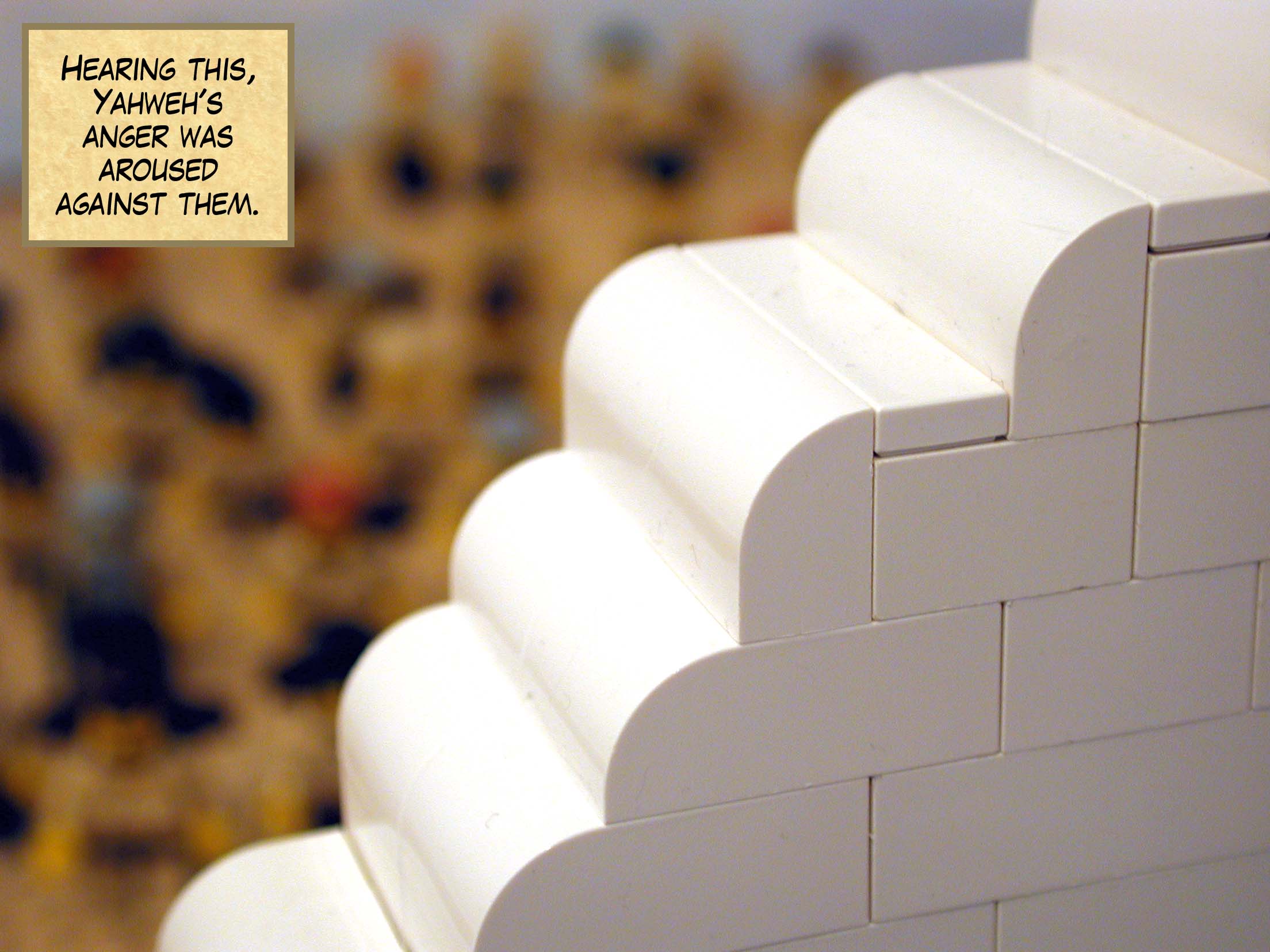 Hearing this, Yahweh's anger was aroused against them.