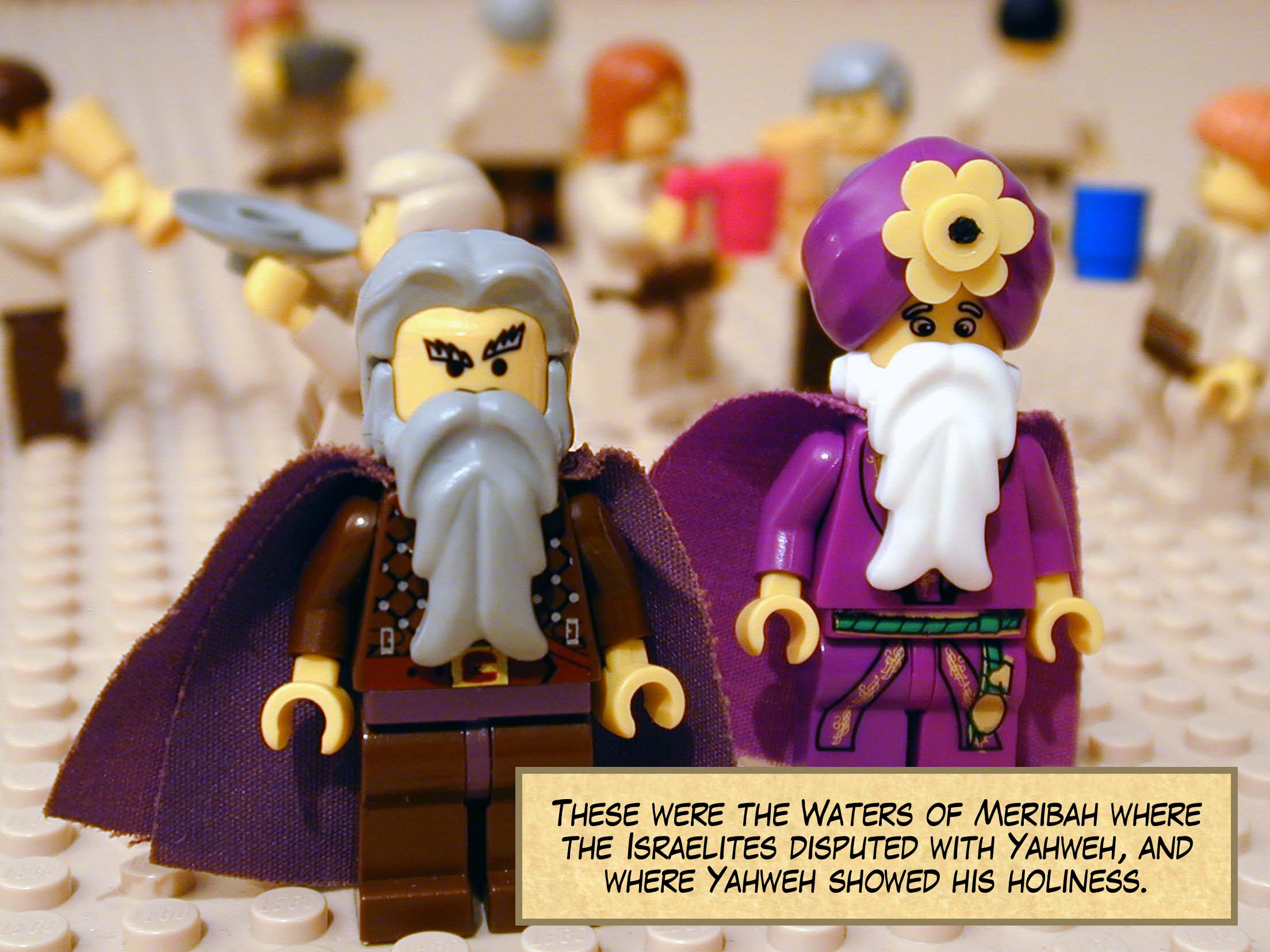 These were the Waters of Meribah where the Israelites disputed with Yahweh, and where Yahweh showed his holiness. Next story: Not Through Edom