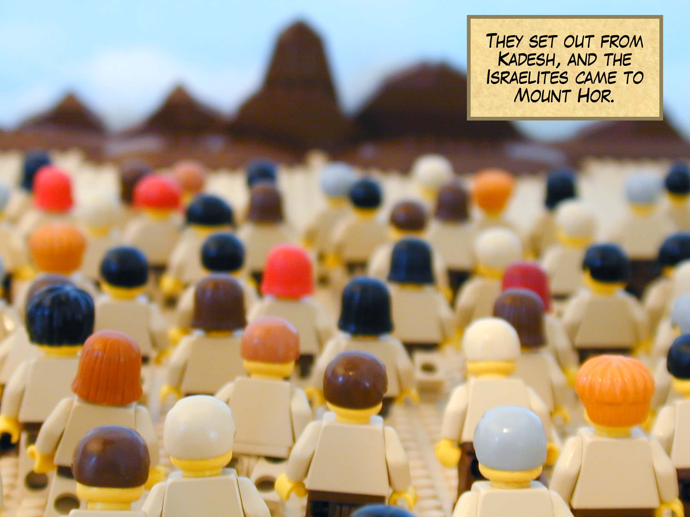 They set out from Kadesh, and the Israelites came to Mount Hor.