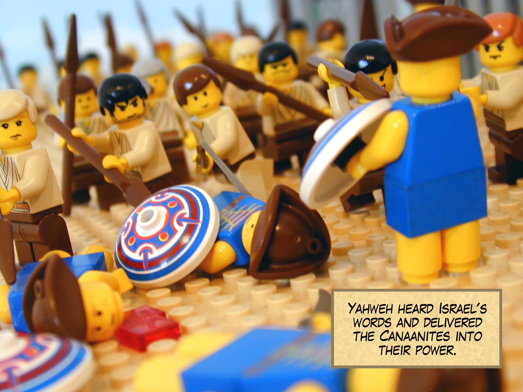 Yahweh heard Israel's words and delivered the Canaanites into their power.